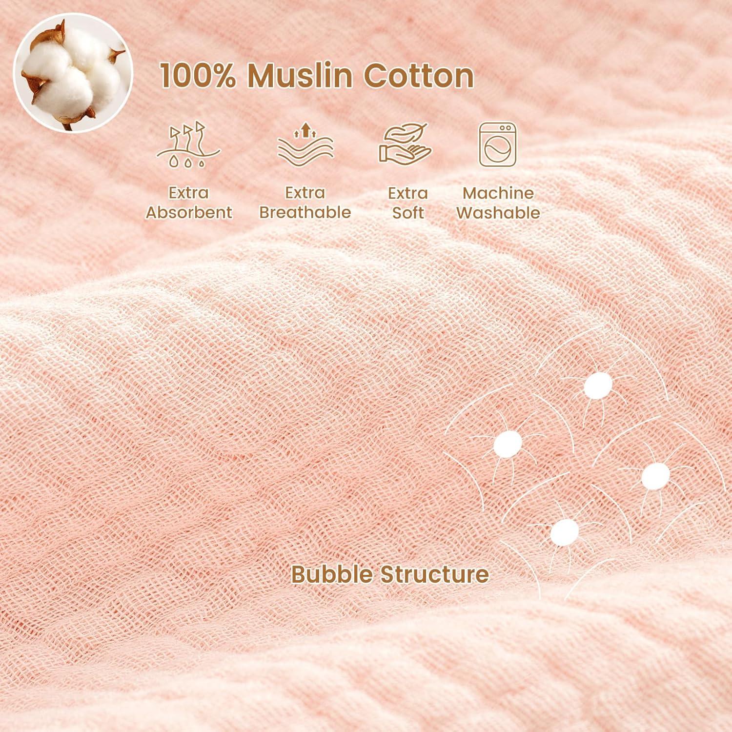 Toallas de Bebé con Capucha David's Kids 2 Pack Algodón Floral Rosa