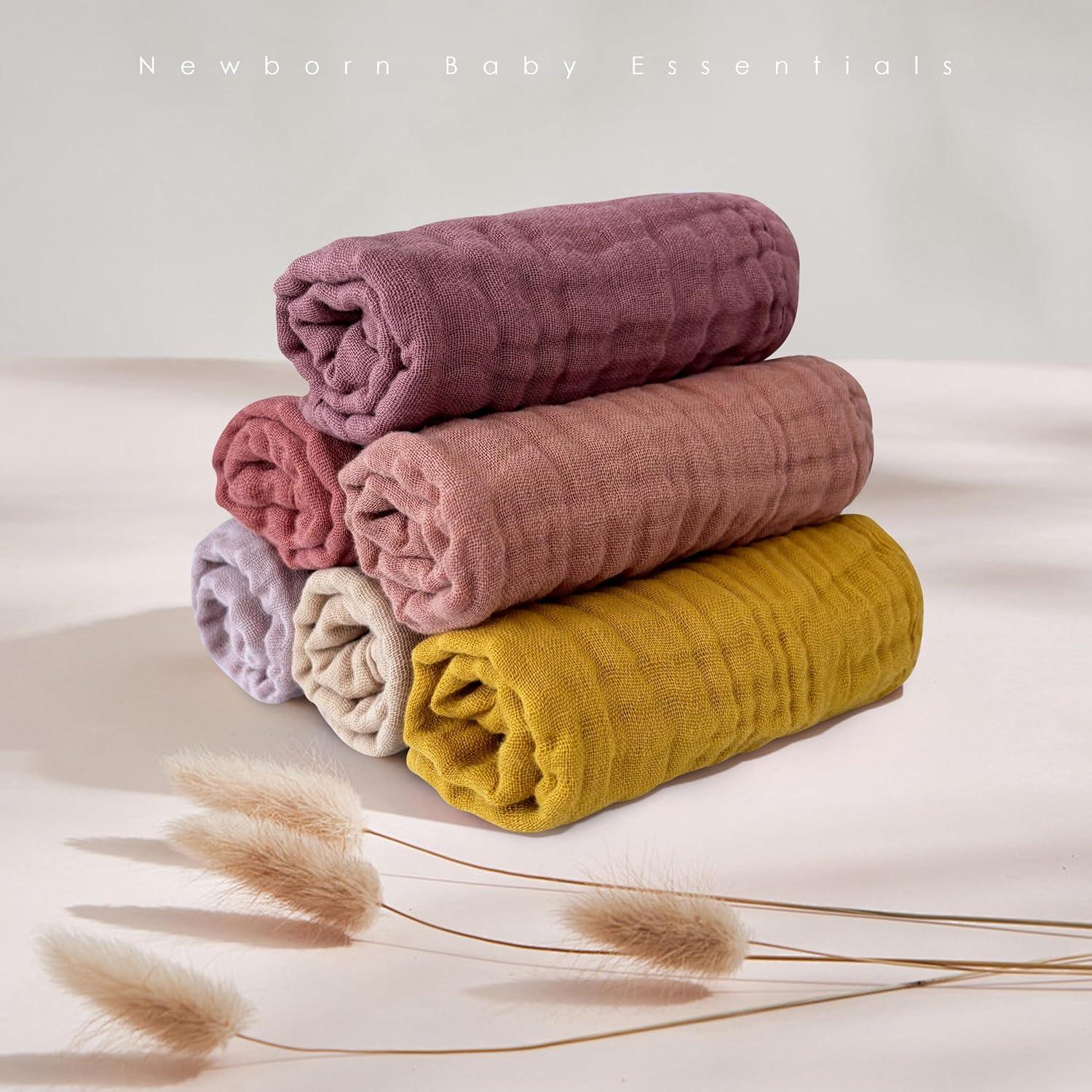 Paquete de 12 Pañales de Algodón Muselina MOON PARK 30x30 cm