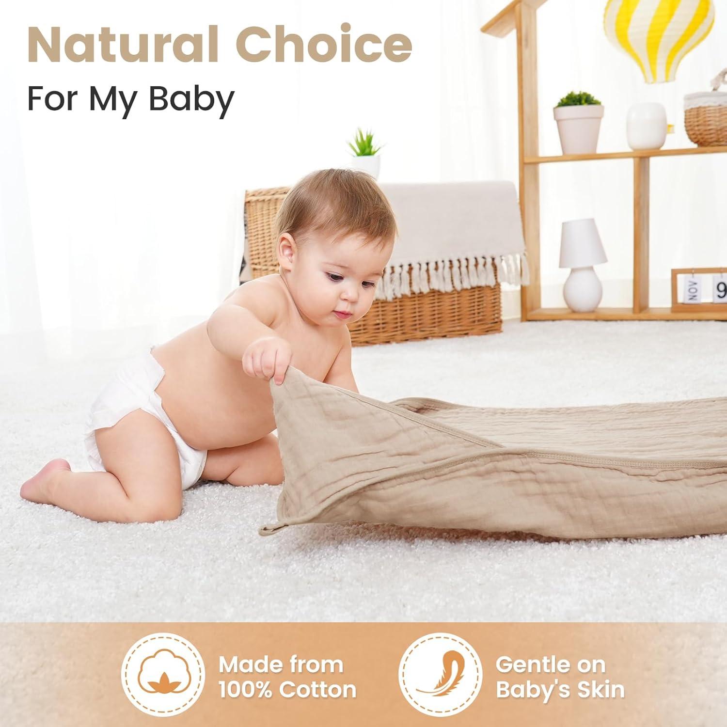 Toallas con Capucha Fmebaby 91x91 cm Algodón Muselina 2 Piezas