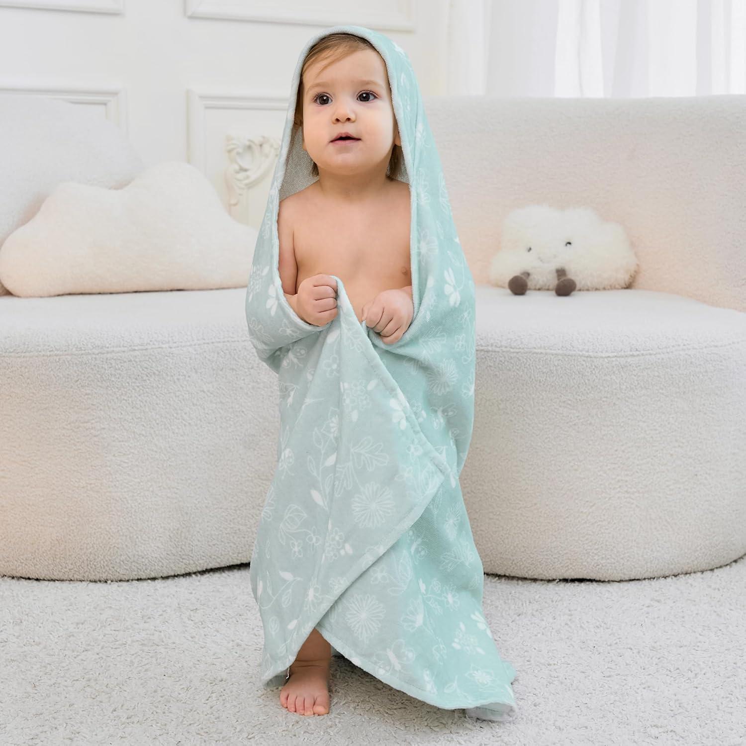 Toallas con Capucha Mooreeke 100% Algodón para Niños 81x81cm