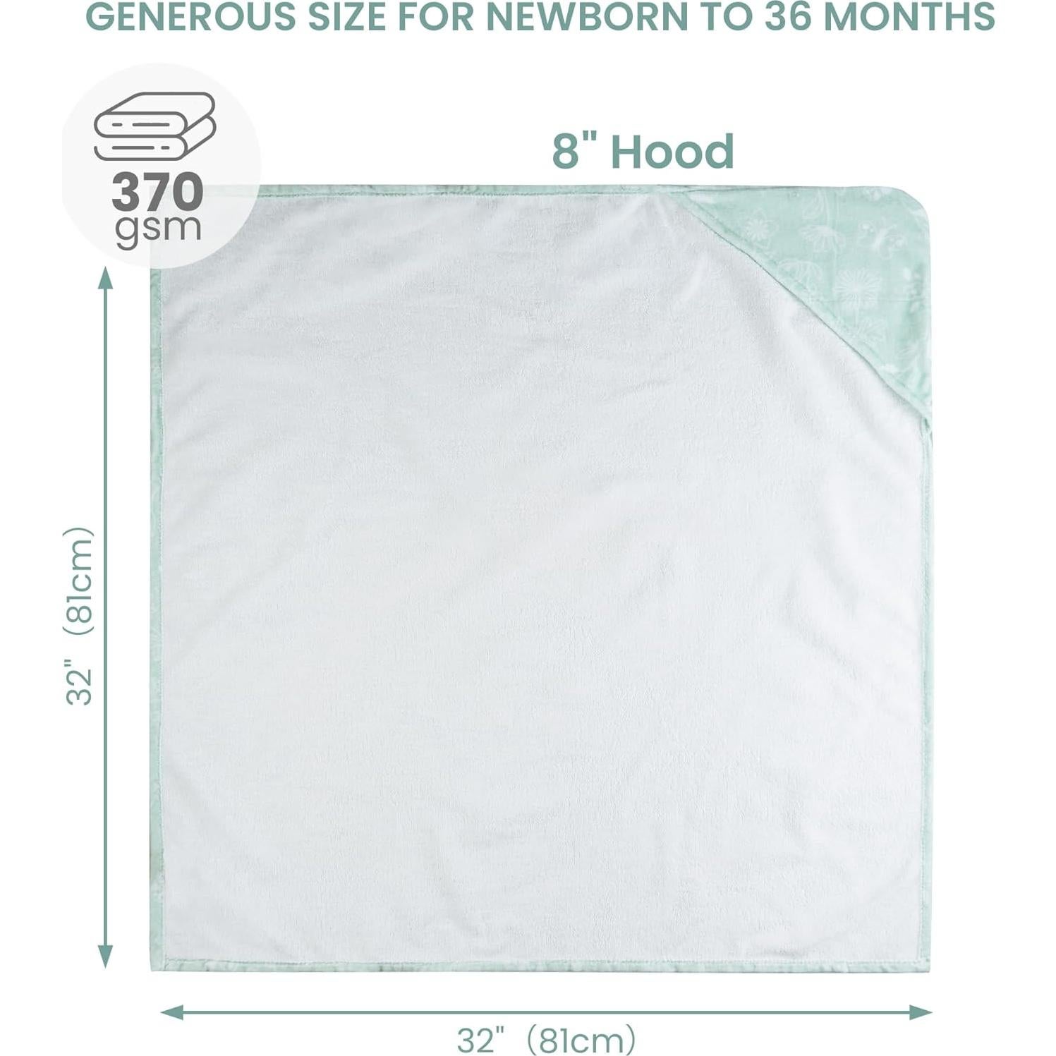 Toallas con Capucha Mooreeke 100% Algodón para Niños 81x81cm