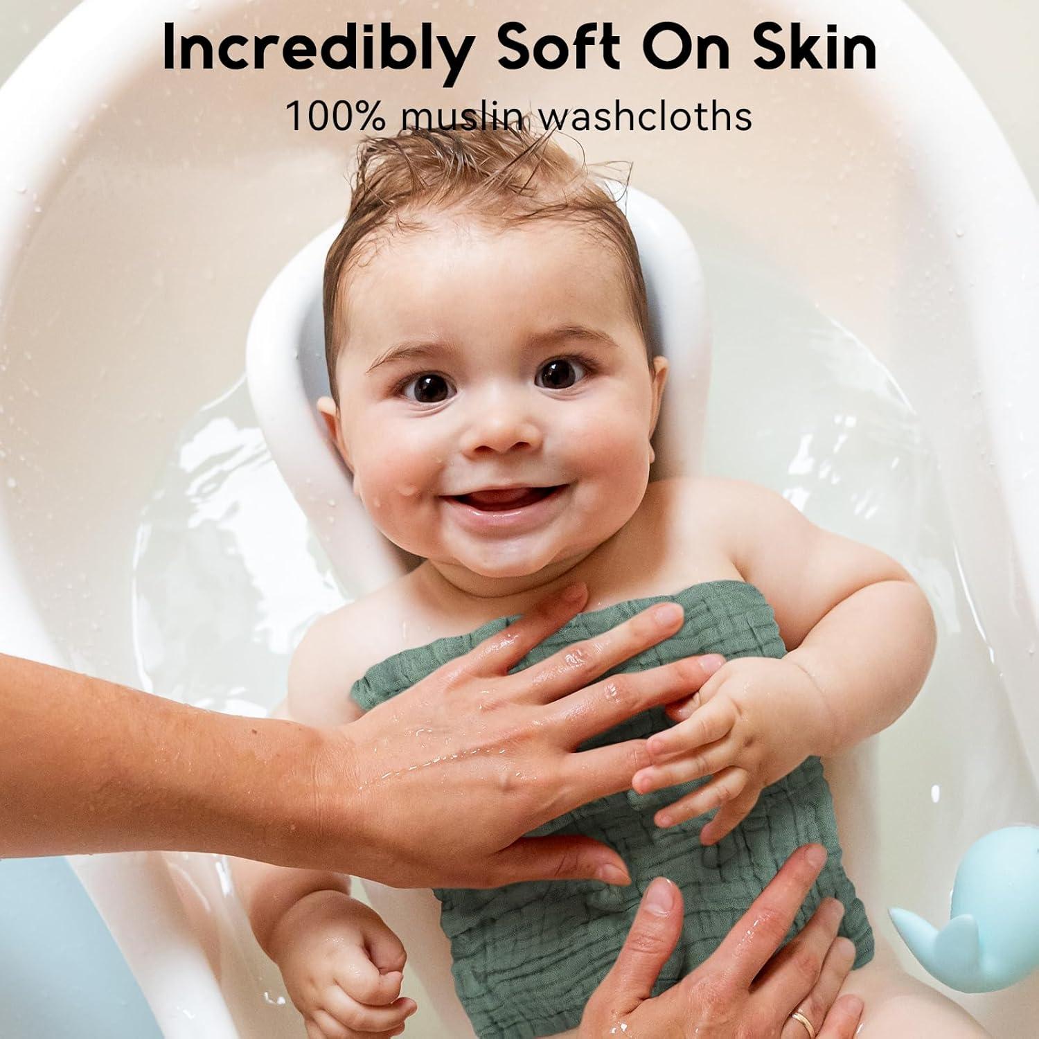 Toallitas de Muselina para Bebés Unnivoll - 6 Piezas 30x30cm