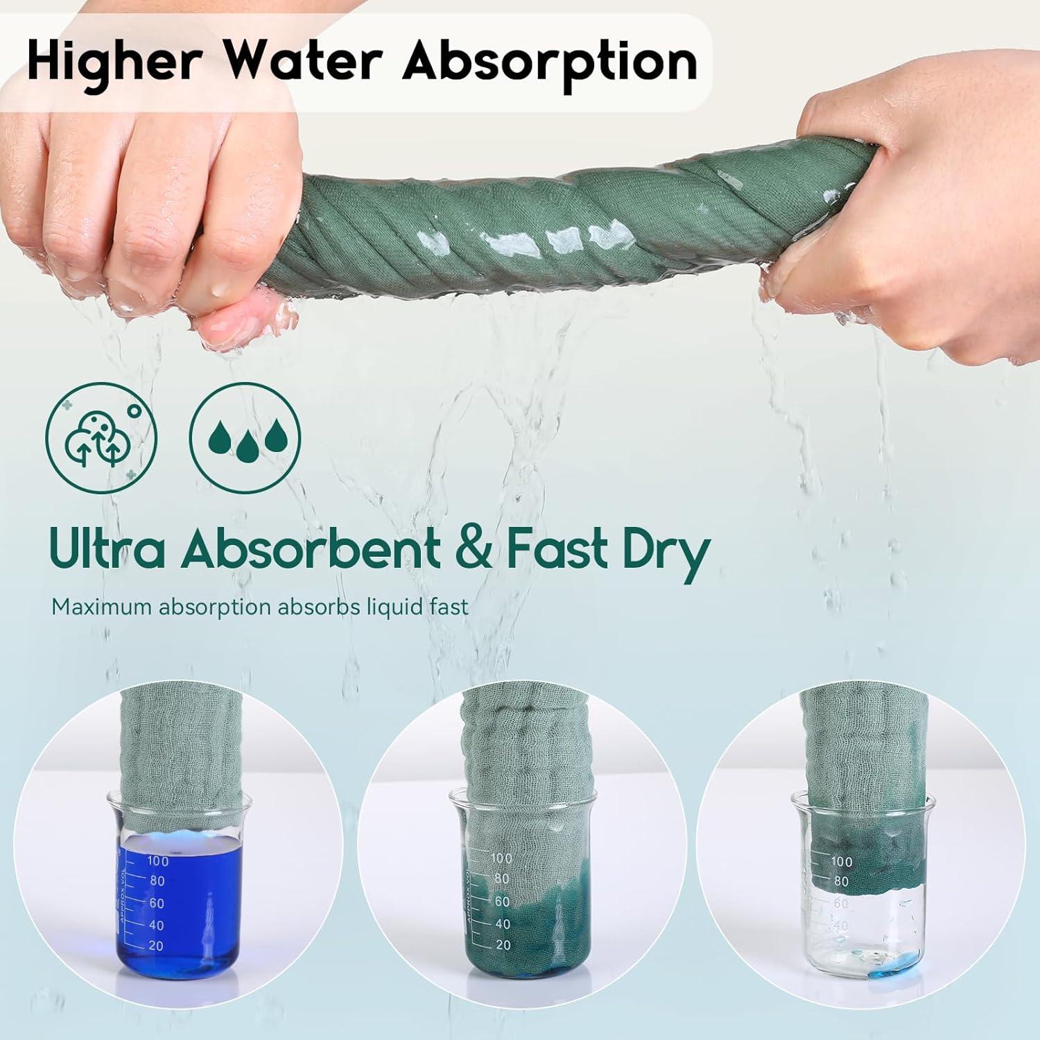 Toallitas de Muselina para Bebés Unnivoll - 6 Piezas 30x30cm