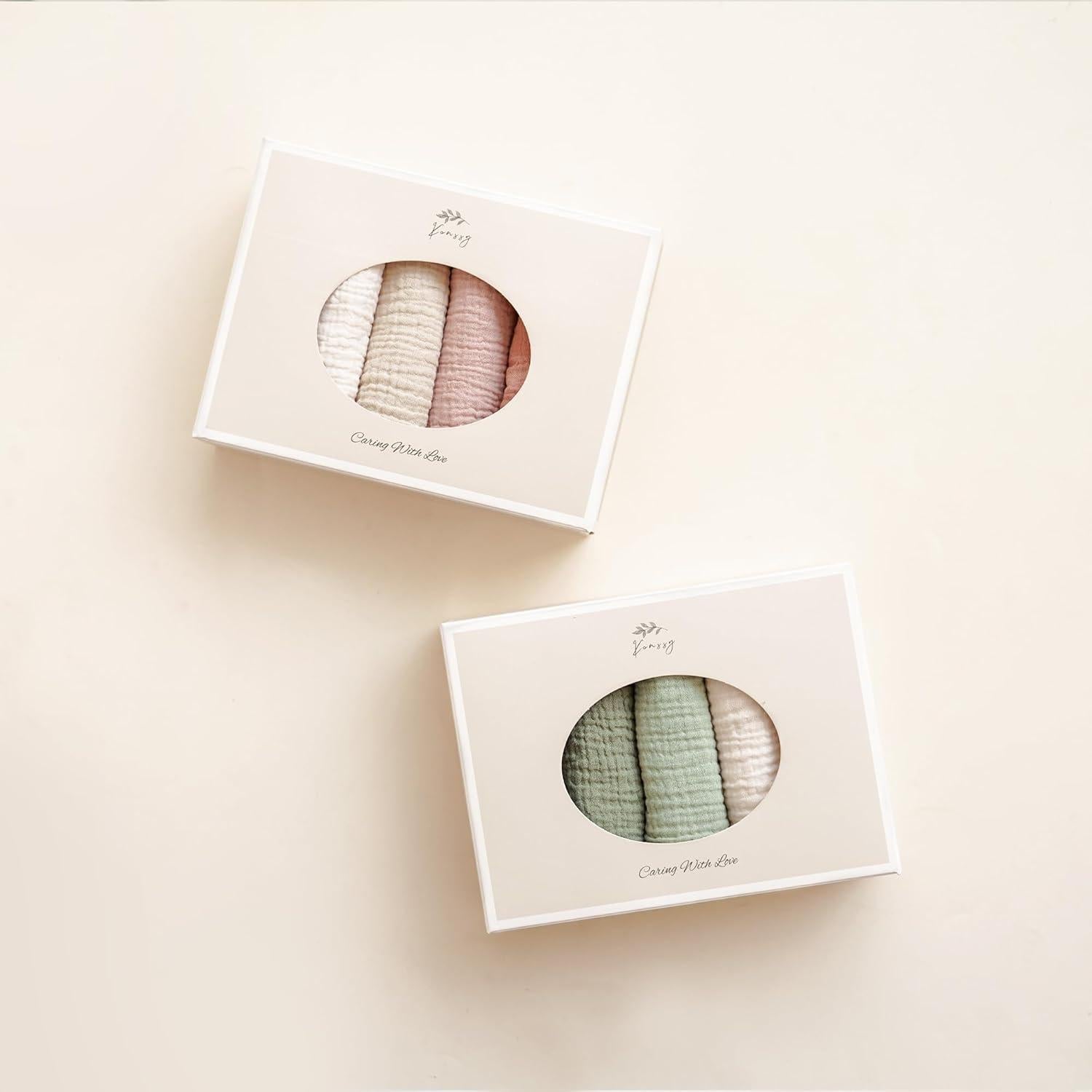 Toallitas de Muselina para Bebés Konssy - 10 Unidades 100% Algodón