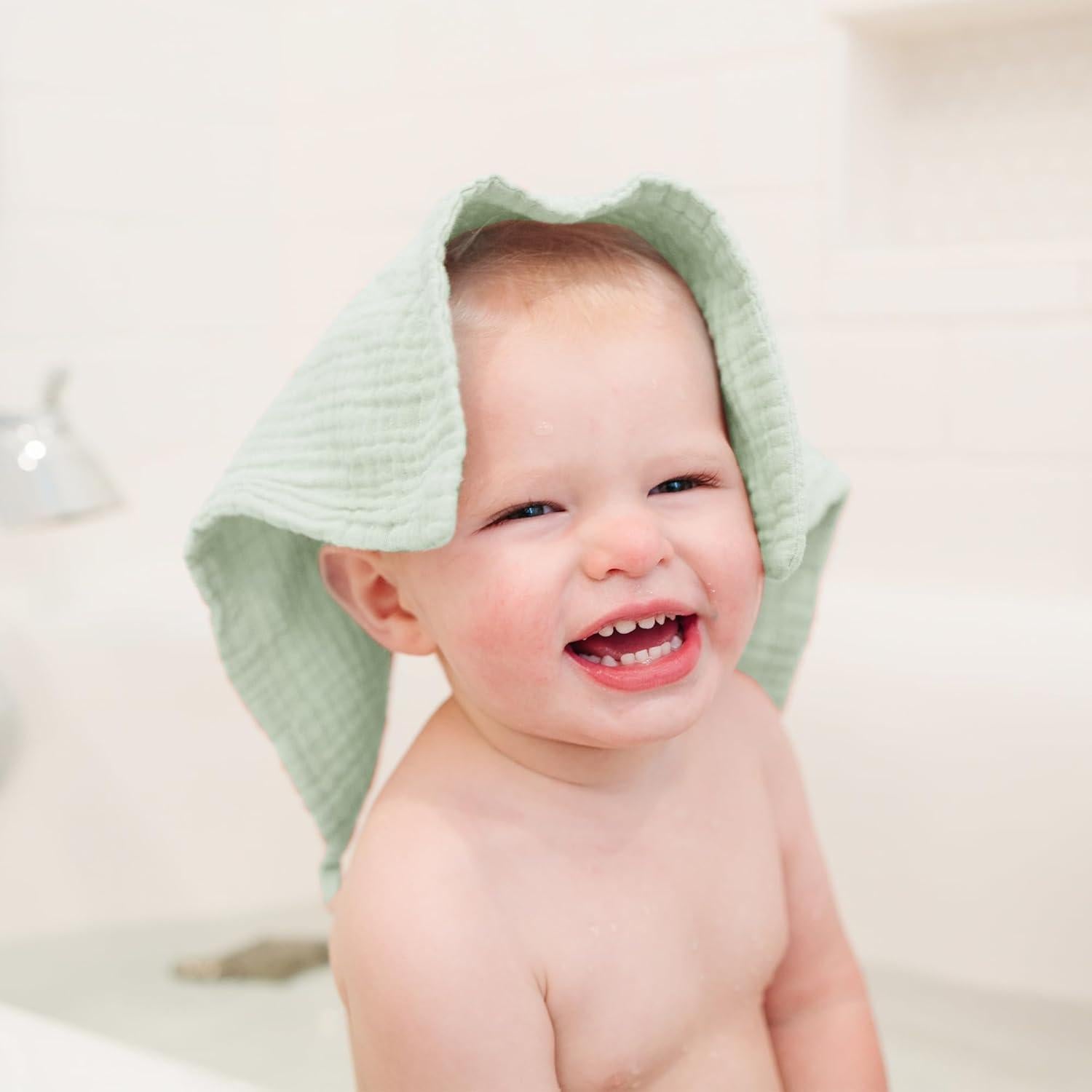 Toallitas de Muselina para Bebés Konssy - 10 Unidades 100% Algodón