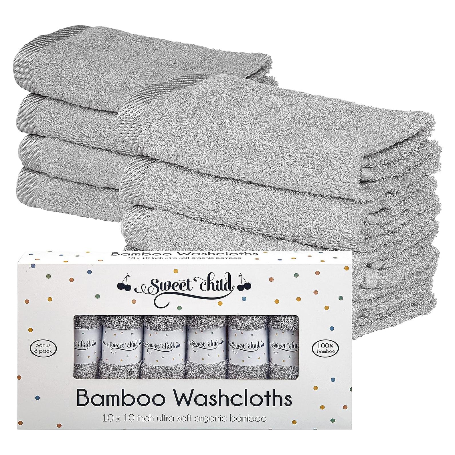 Toallitas para Bebé Sweet Child - Paquete de 8 Rayón Suave 25.4x25.4 cm