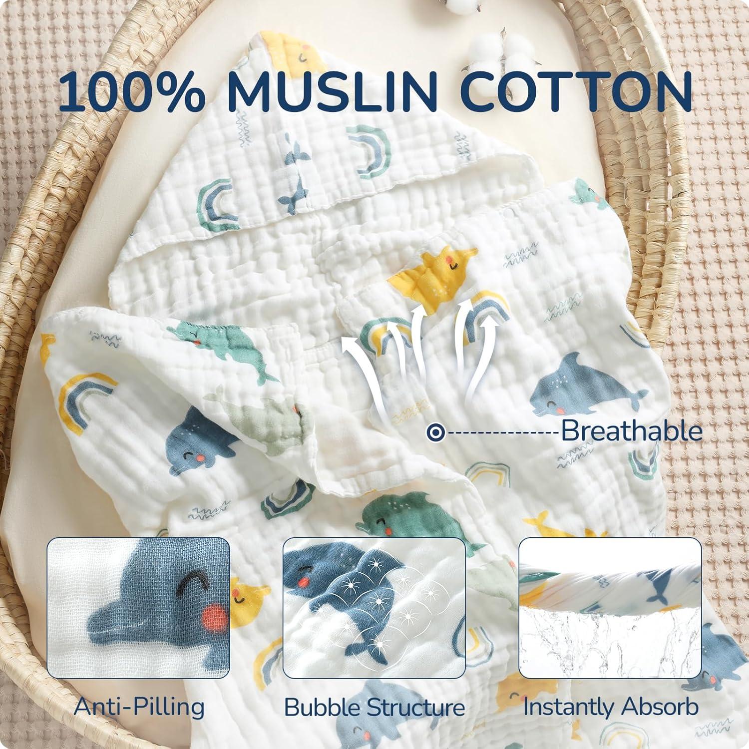 Toalla con Capucha para Niños usbettas 109.22x109.22 cm Algodón