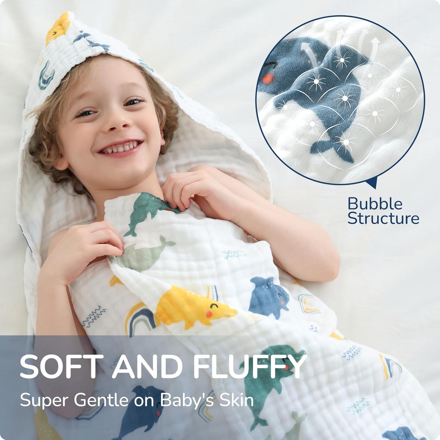 Toalla con Capucha para Niños usbettas 109.22x109.22 cm Algodón