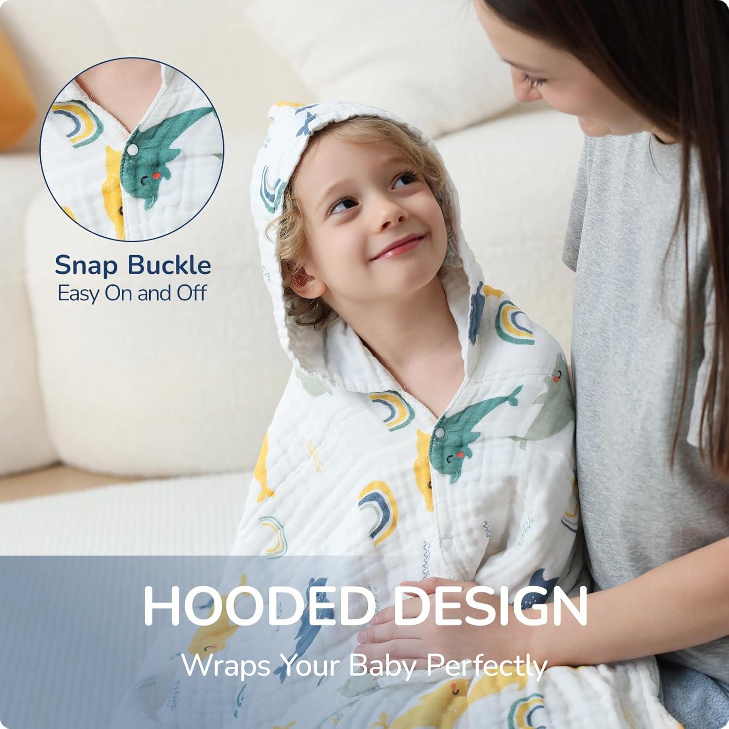 Toalla con Capucha para Niños usbettas 109.22x109.22 cm Algodón