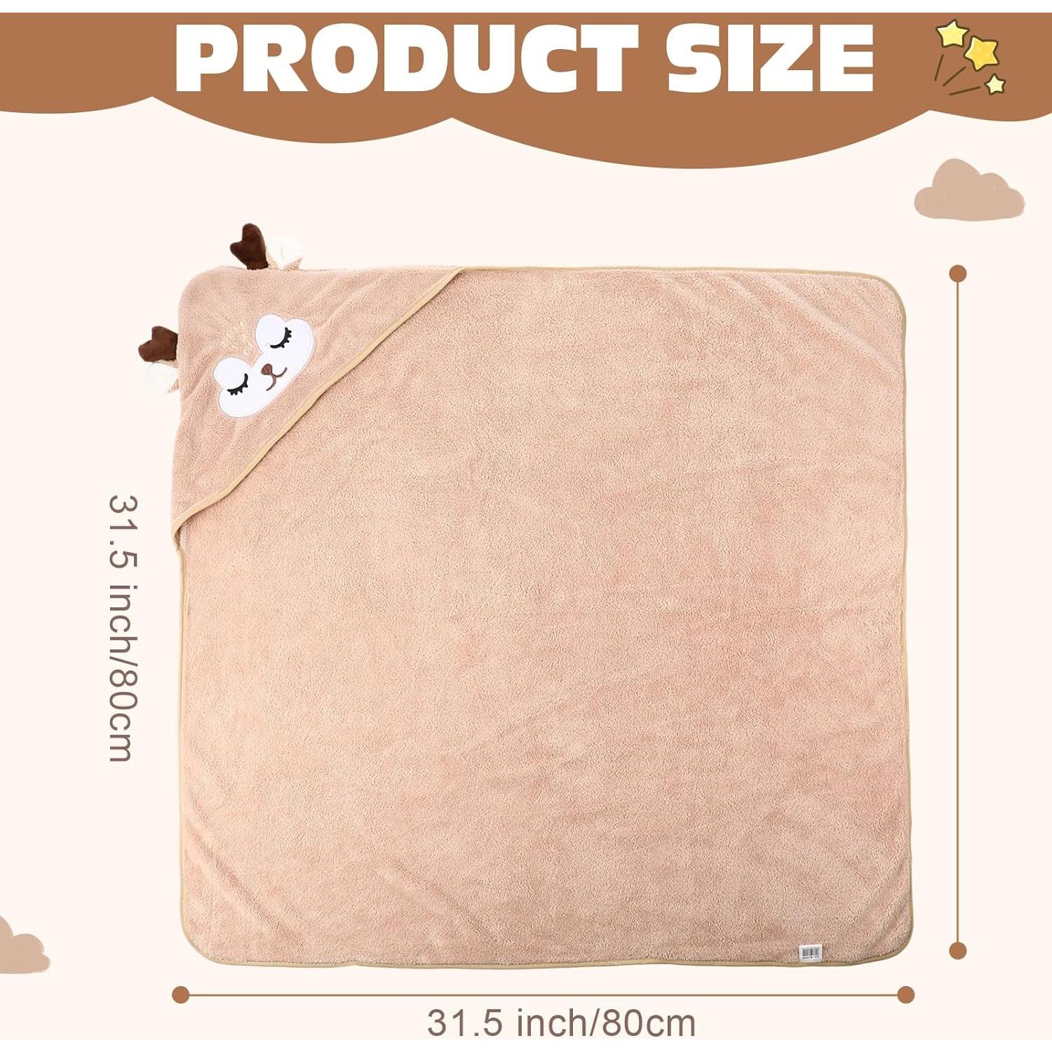 Juego de 6 Toallas de Baño con Capucha SmoothNovelty 80x80 cm