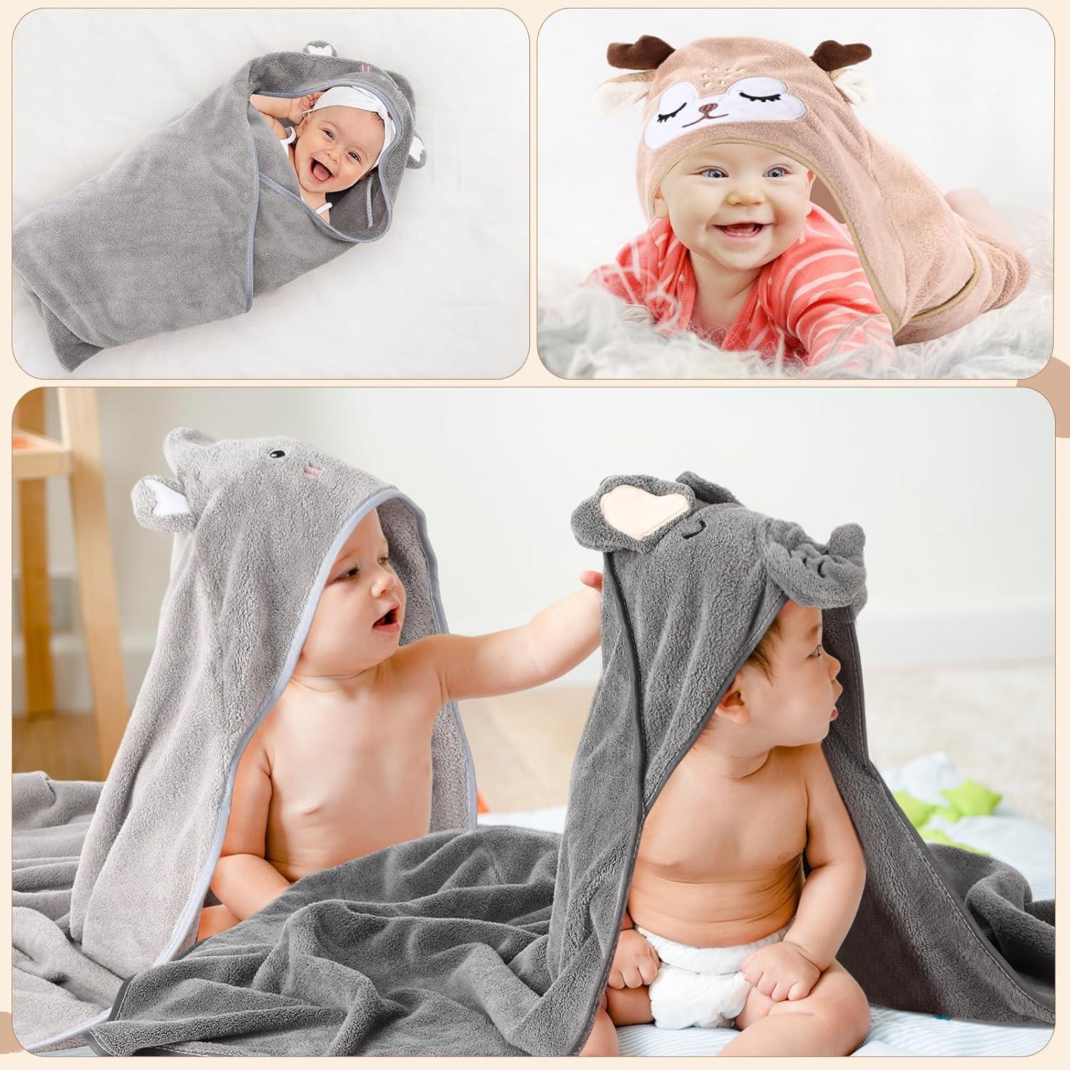 Juego de 6 Toallas de Baño con Capucha SmoothNovelty 80x80 cm