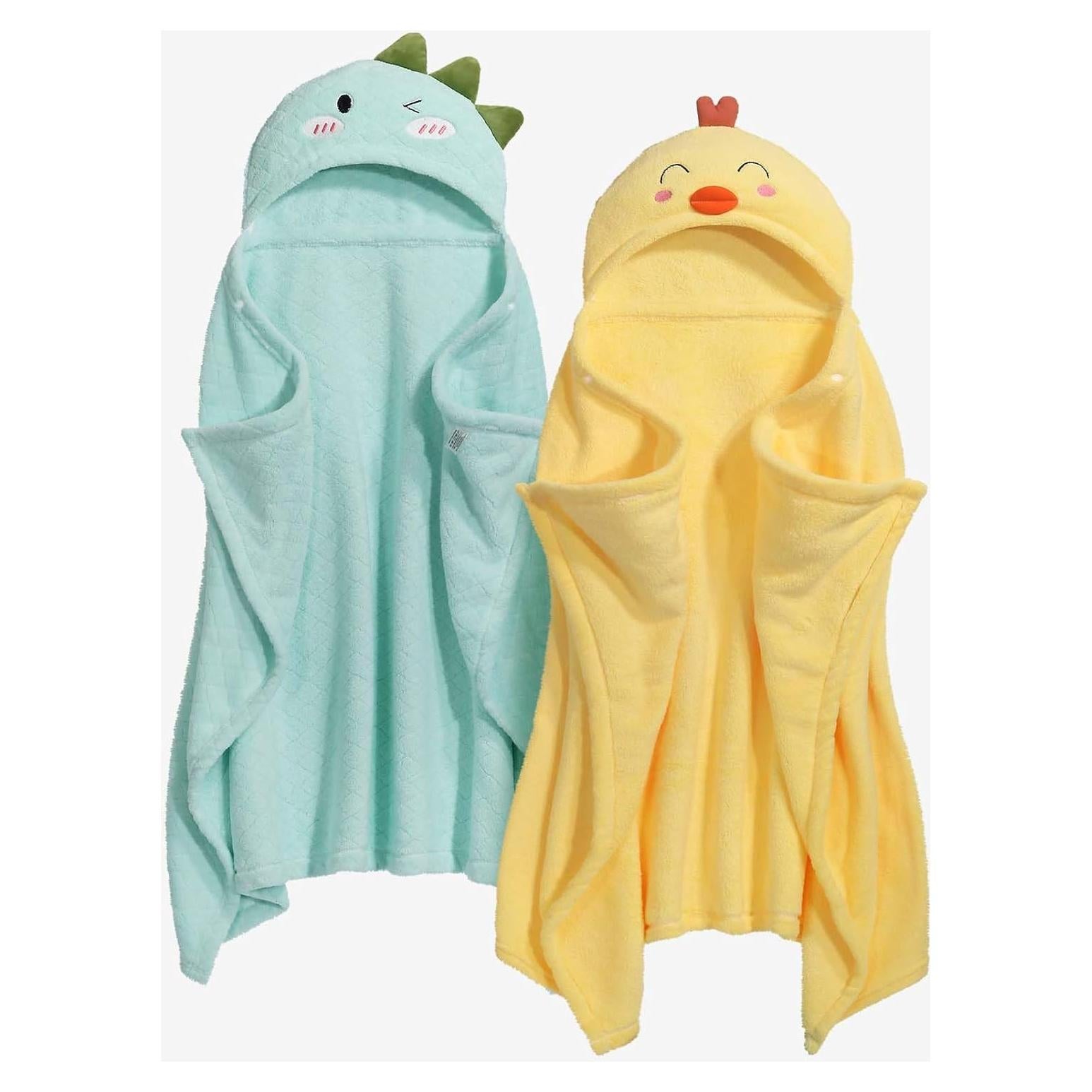 Toallas de Baño con Capucha WODHOY para Niños 127x81cm