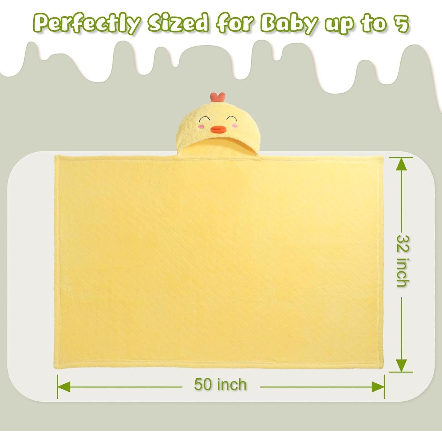 Toallas de Baño con Capucha WODHOY para Niños 127x81cm