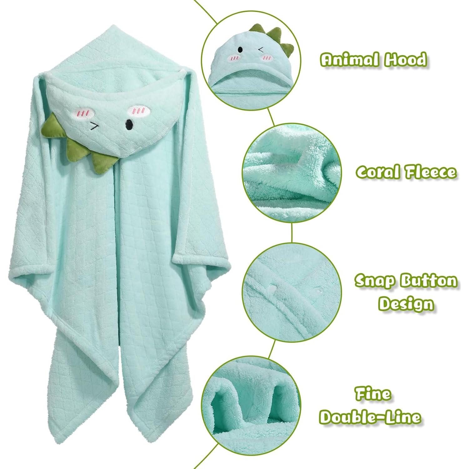 Toallas de Baño con Capucha WODHOY para Niños 127x81cm