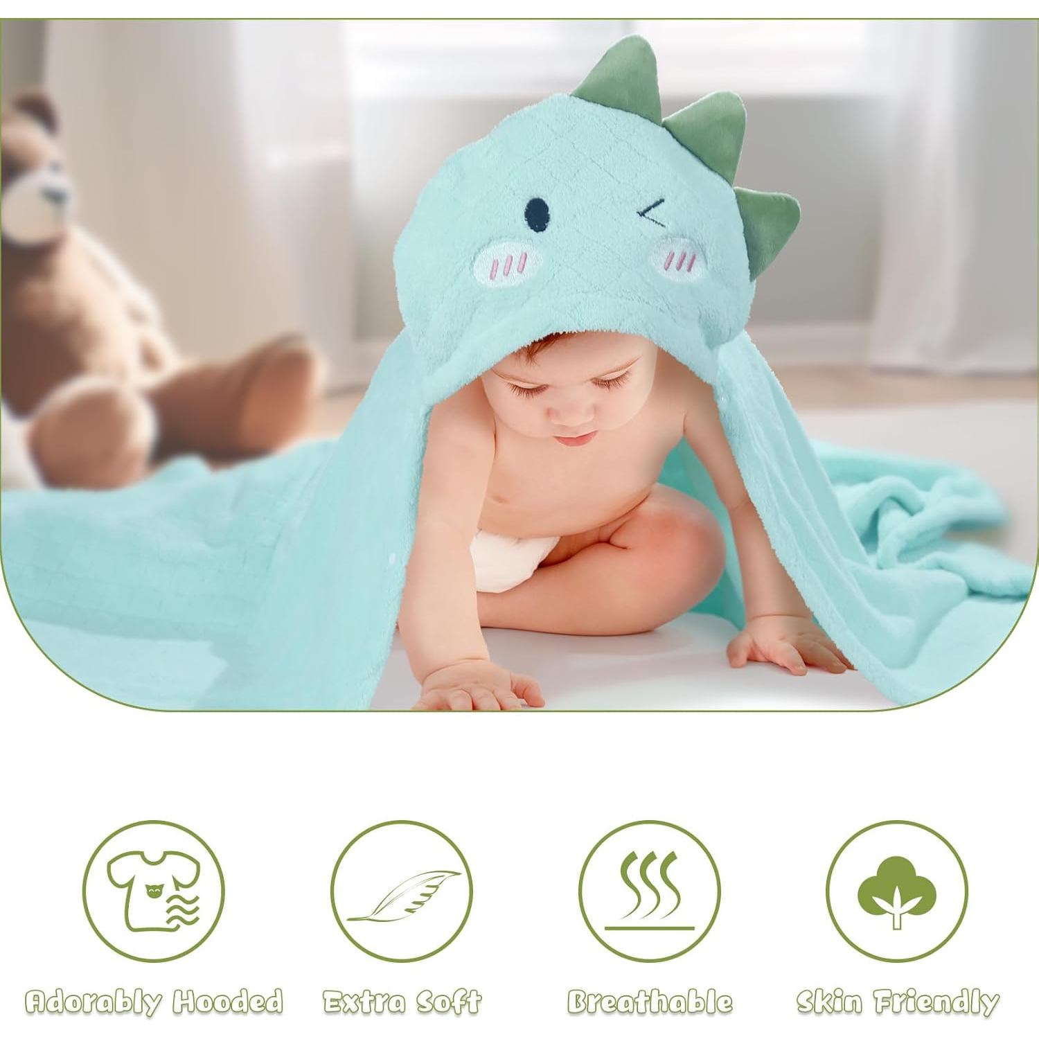 Toallas de Baño con Capucha WODHOY para Niños 127x81cm