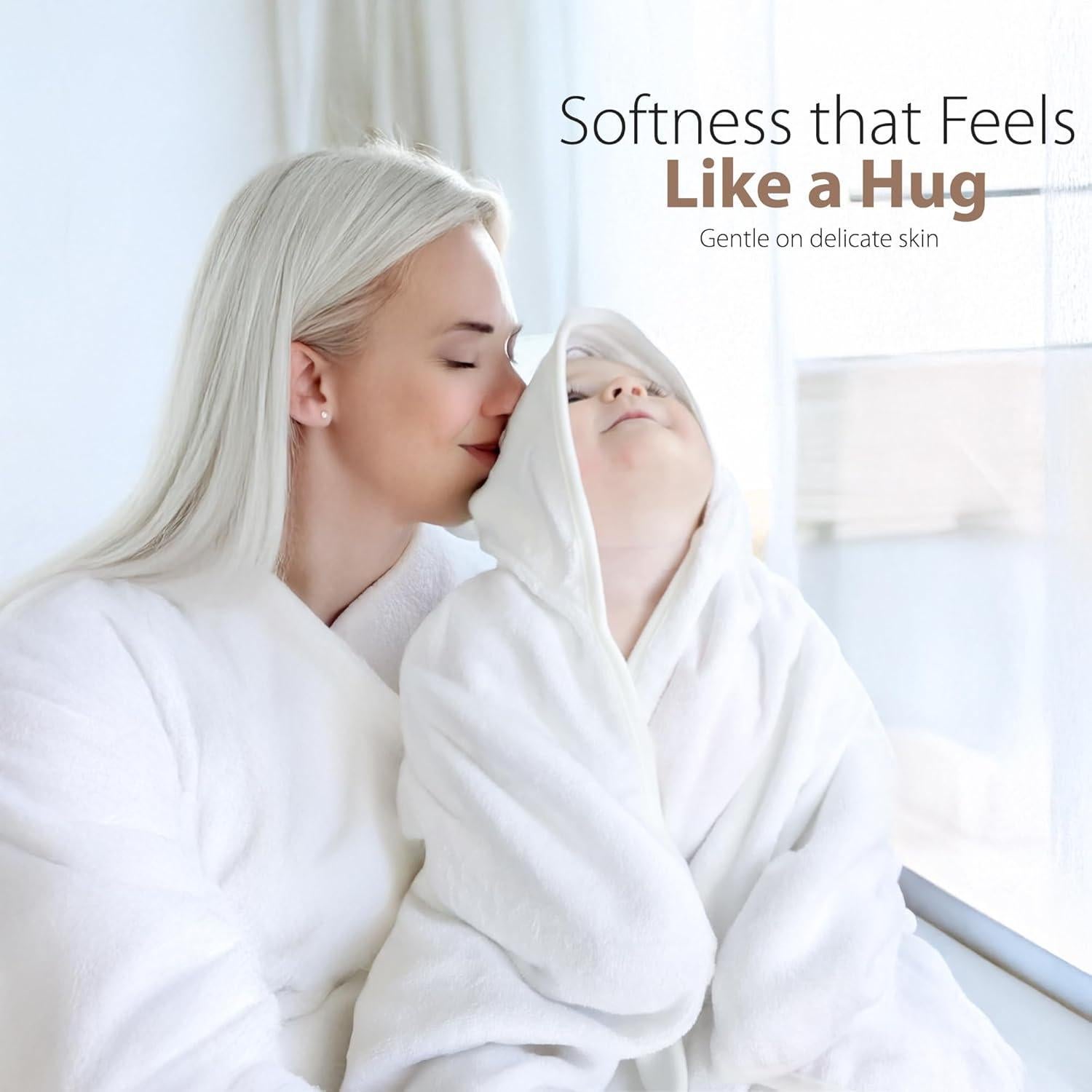 Toalla de Baño con Capucha MINIBOO Oso 88.9x88.9cm Suave