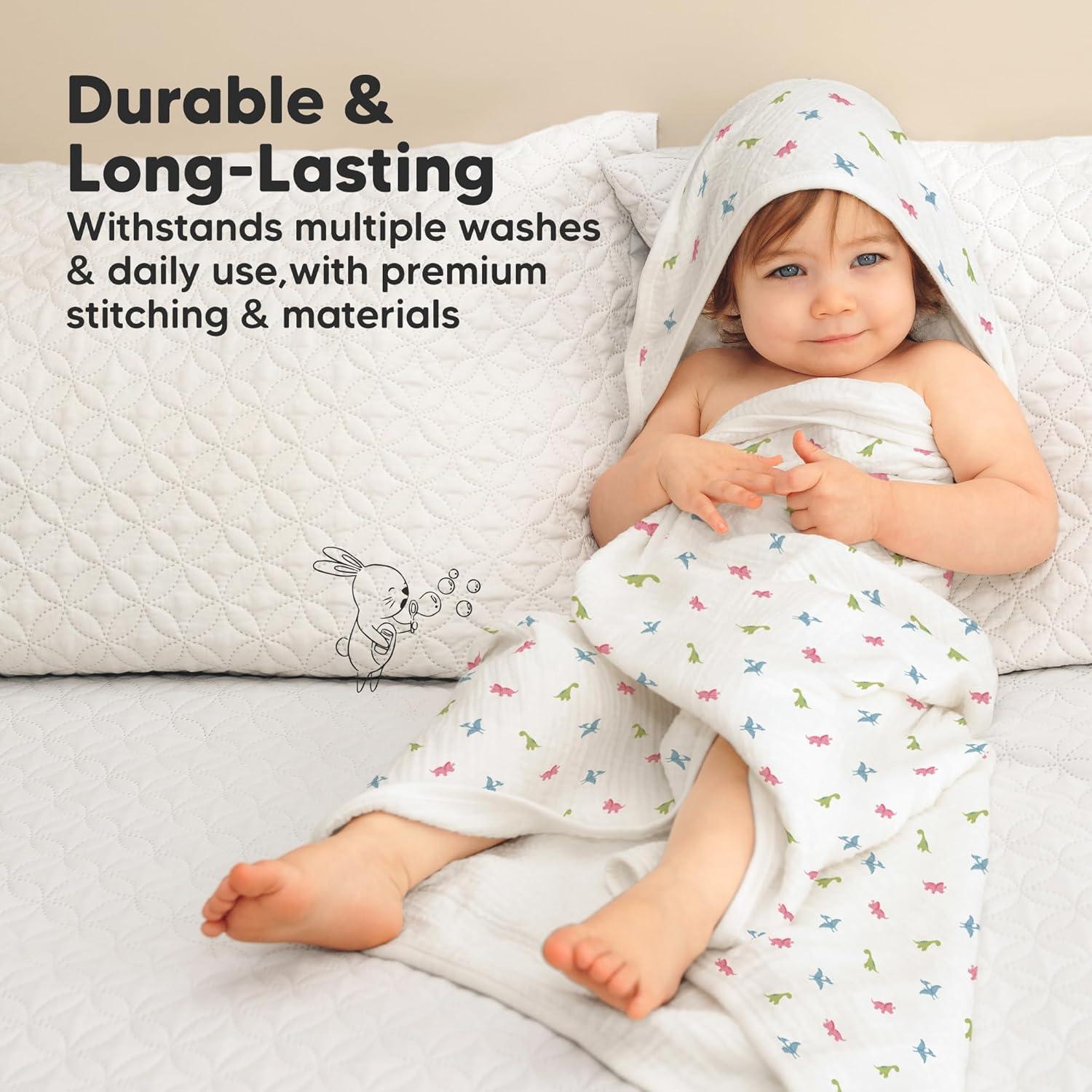 Toalla de Baño con Capucha KeaBabies Lyra Algodón Orgánico 76.2x76.2 cm