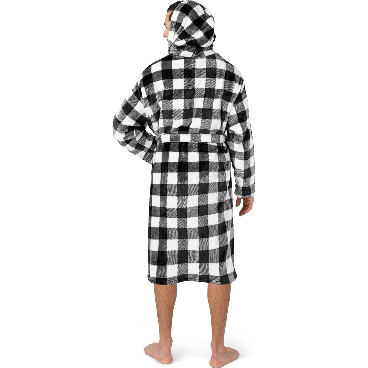 Bata de Baño para Hombre Pavilia con Capucha y Forro Suave