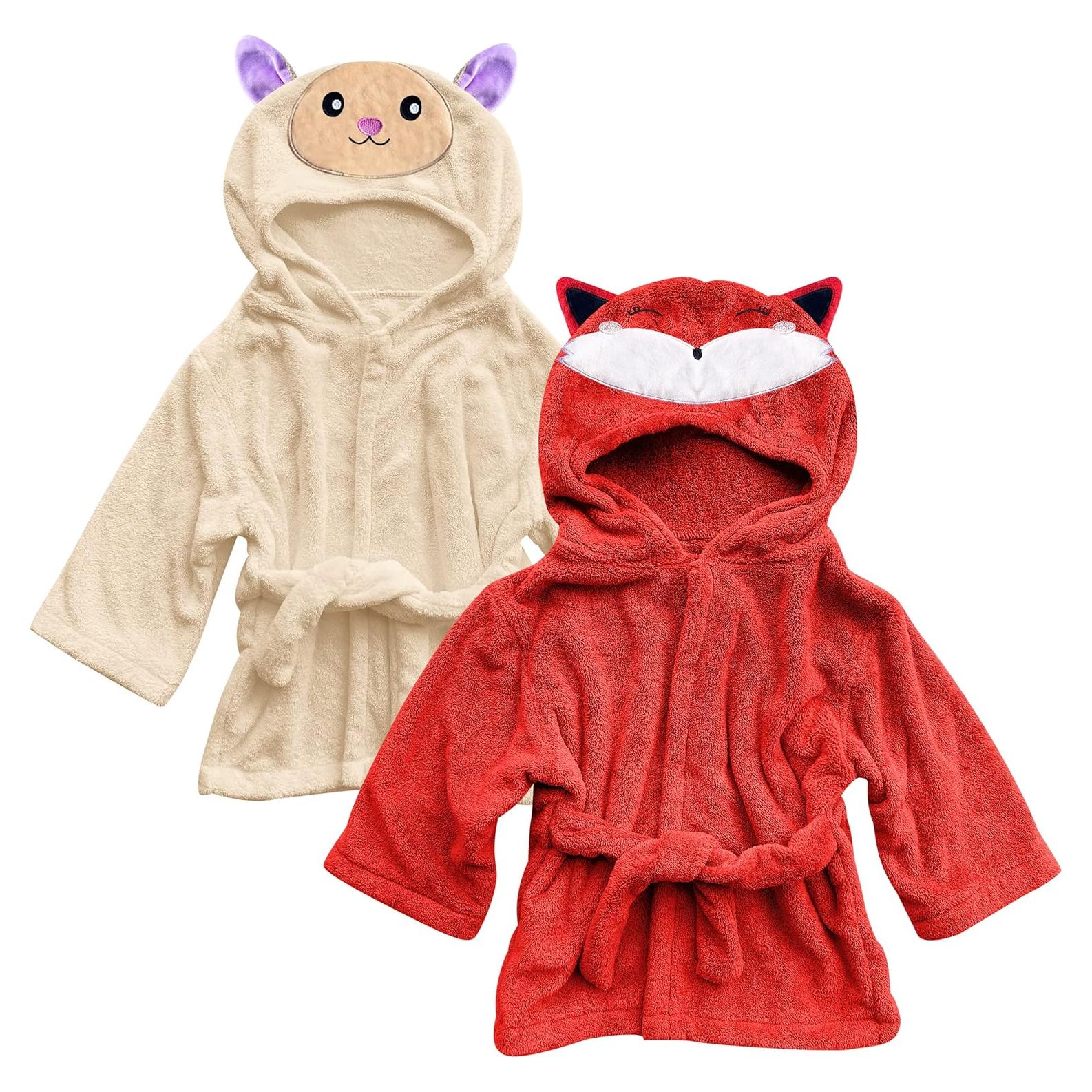 Bata de Peluche para Bebé Unisex Sunny zzzZZ 2 Piezas 0-9 Meses