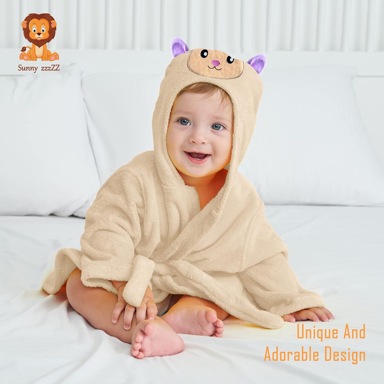 Bata de Peluche para Bebé Unisex Sunny zzzZZ 2 Piezas 0-9 Meses