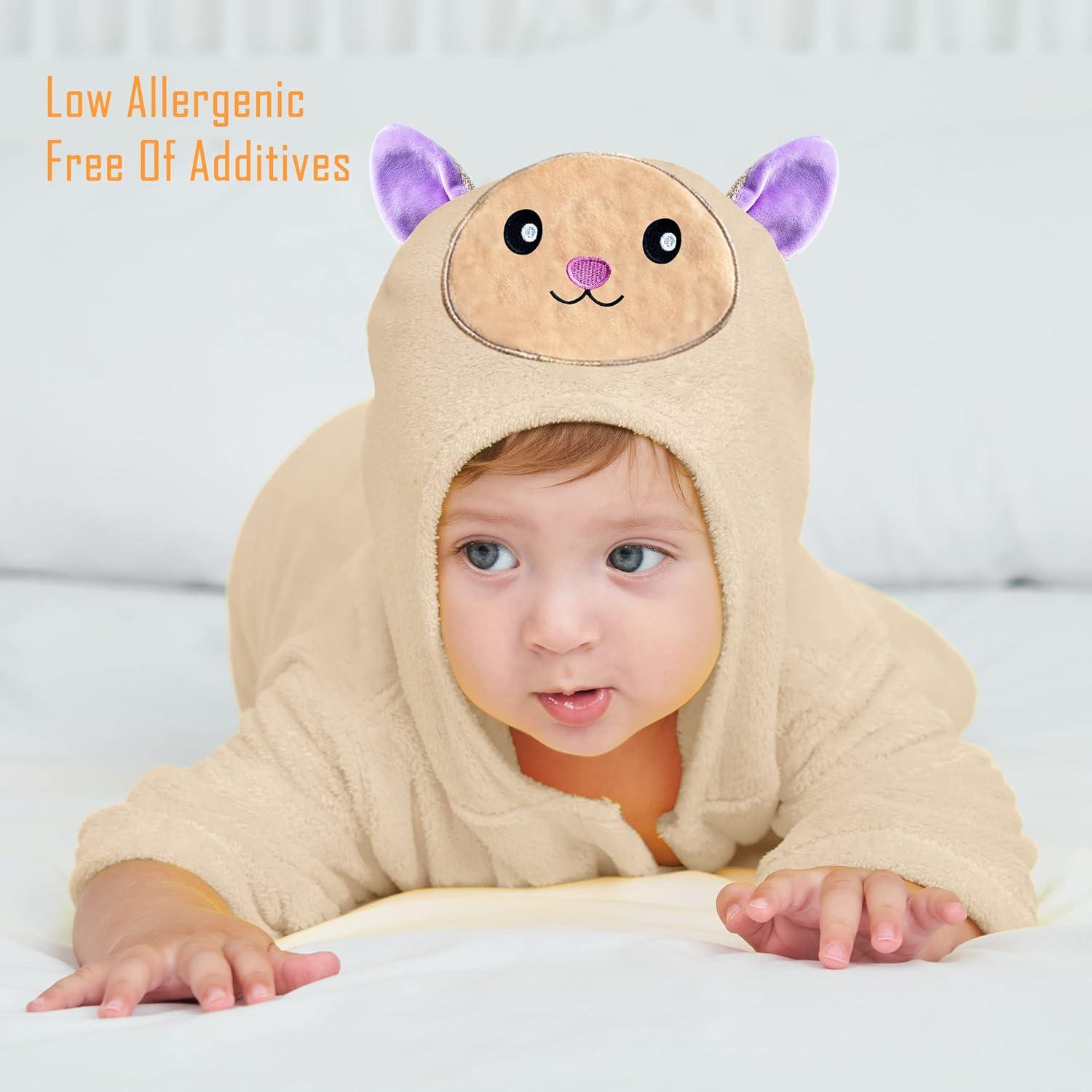 Bata de Peluche para Bebé Unisex Sunny zzzZZ 2 Piezas 0-9 Meses