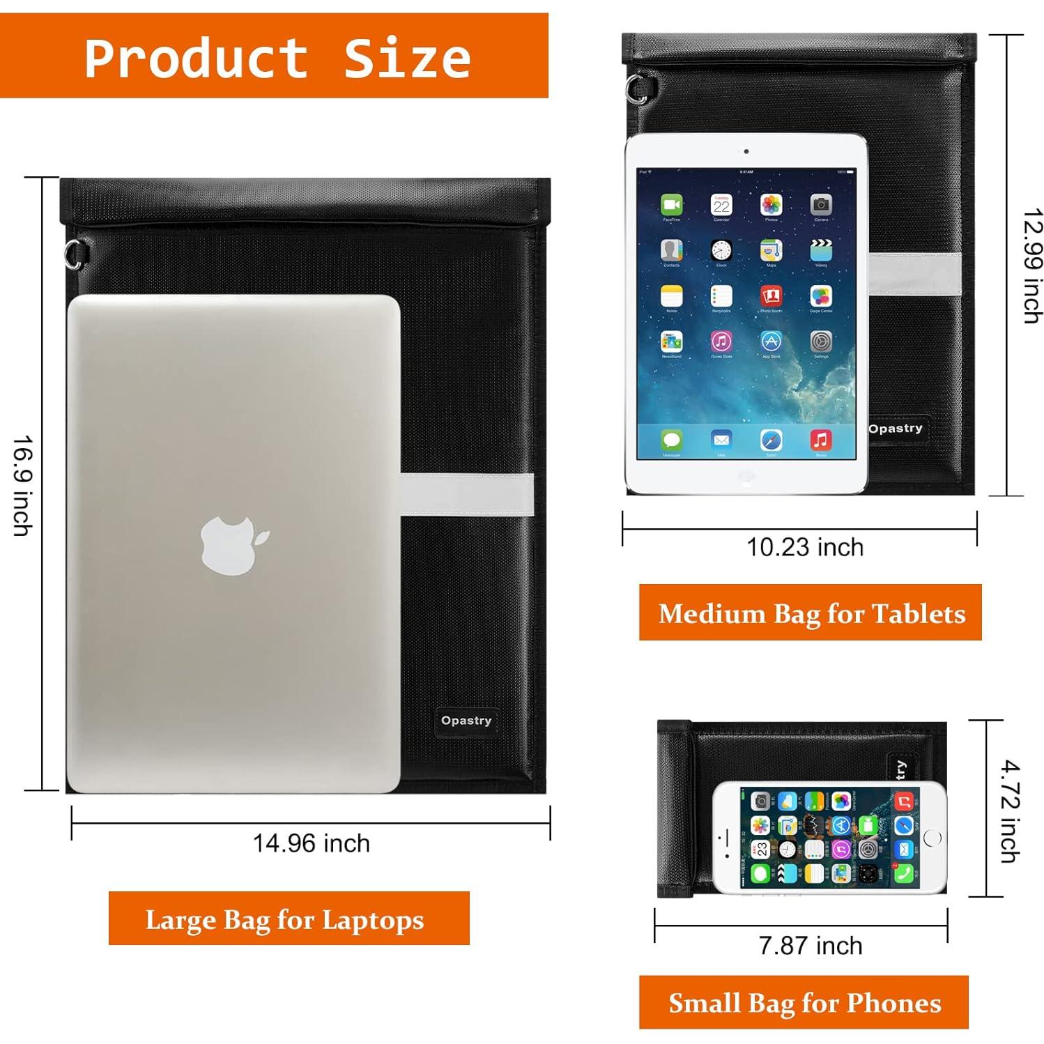 Paquete 3 Bolsas Faraday Opastry Antirrobo y a Prueba de Agua