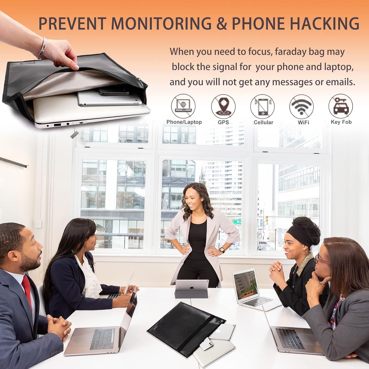 Paquete 3 Bolsas Faraday Opastry Antirrobo y a Prueba de Agua