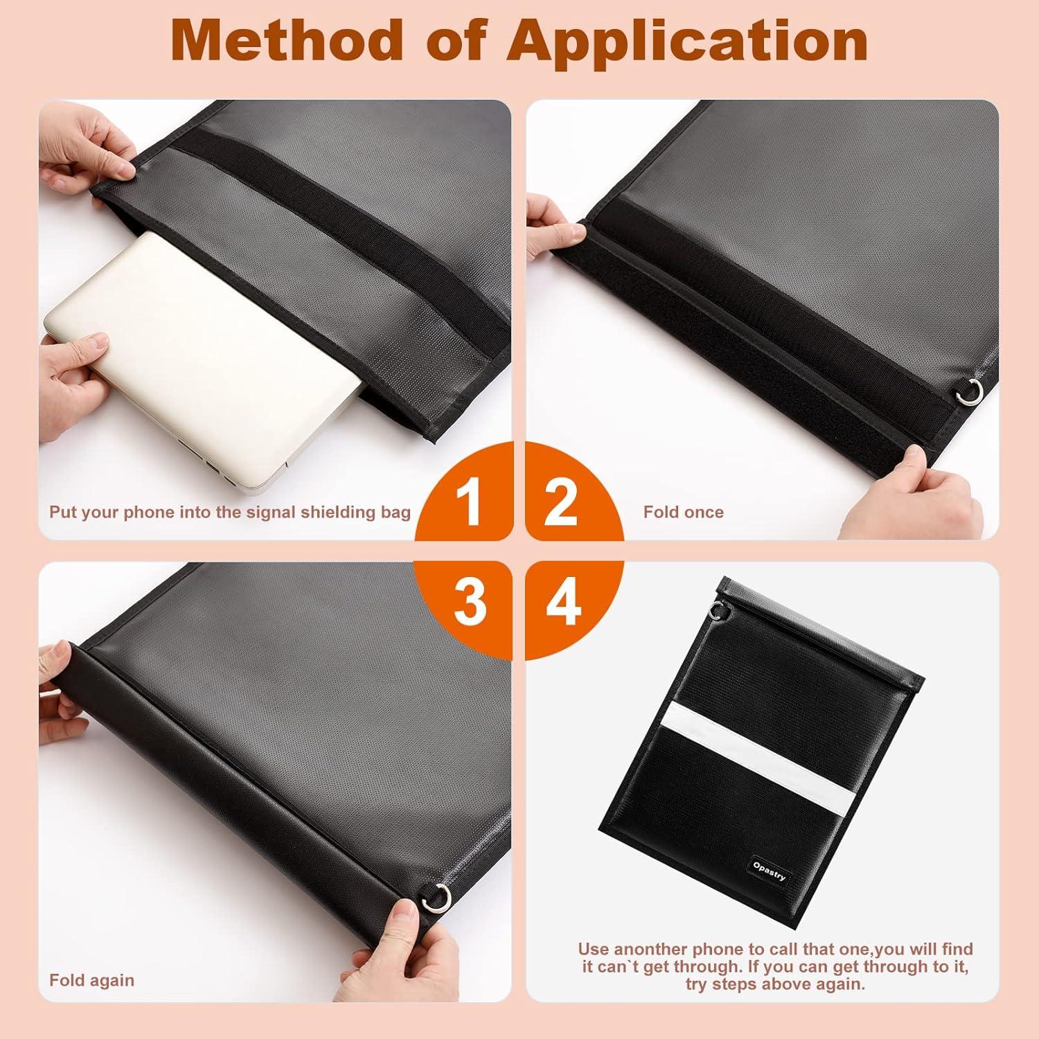 Paquete 3 Bolsas Faraday Opastry Antirrobo y a Prueba de Agua