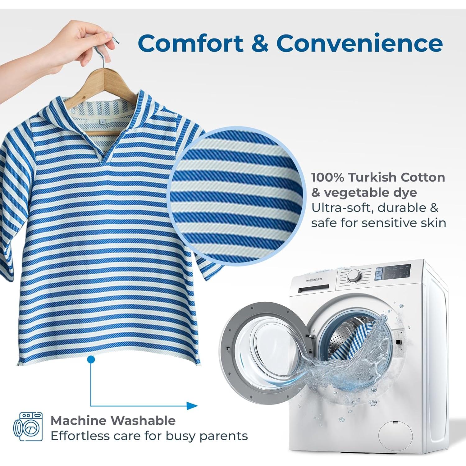 Bata de baño para niños SAMMIMIS Algodón Turco XS 6-24 meses