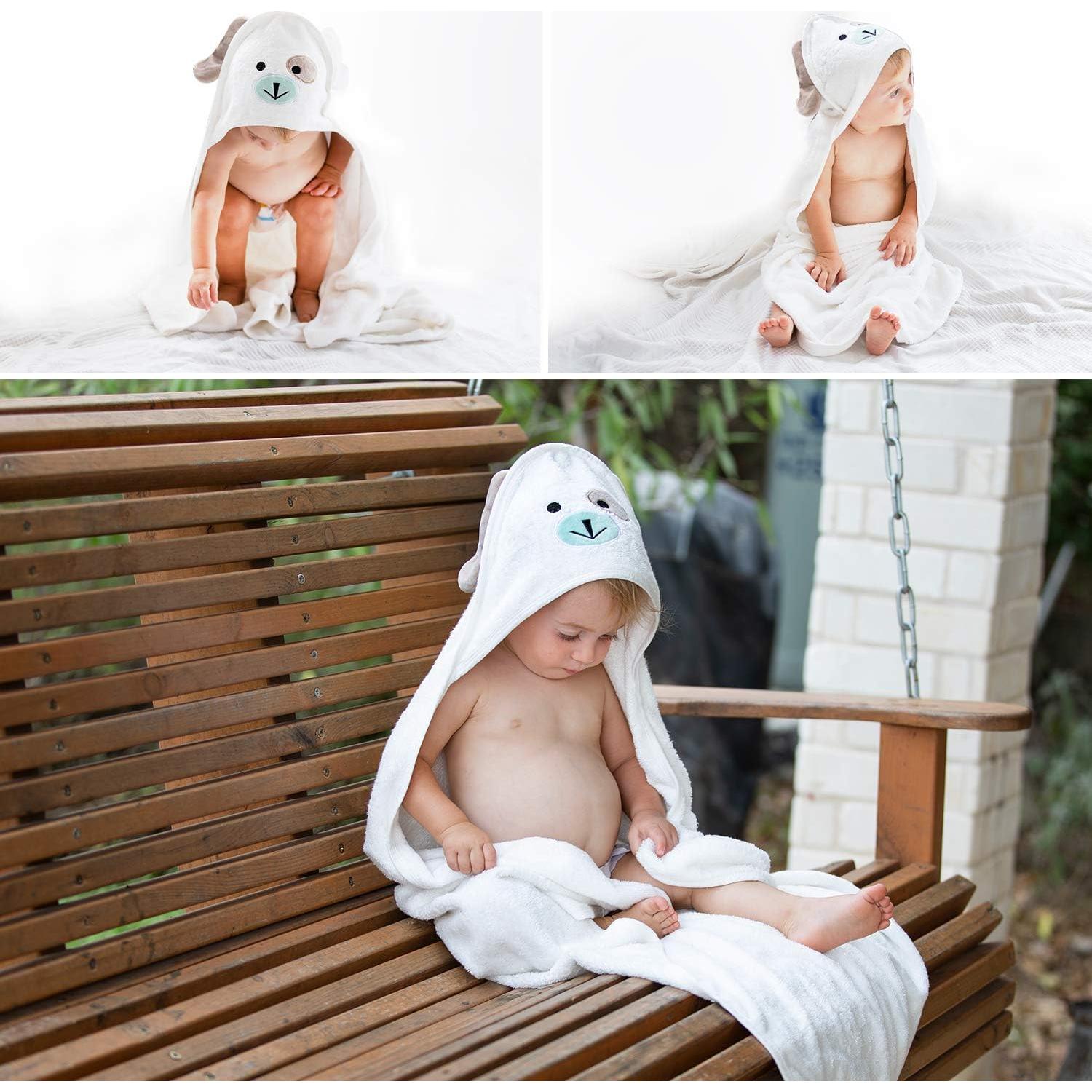 Toalla de Baño con Capucha FOREVERPURE - 89x89 cm, Viscosa Bambú