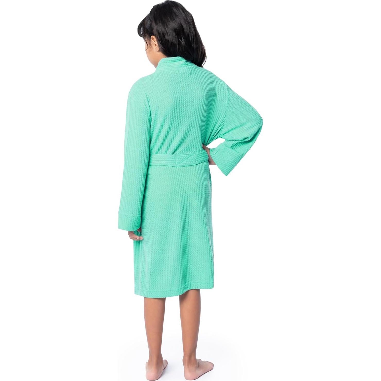 Bata Clásica de Waffle para Niñas Fruit of the Loom 4-5 Verde