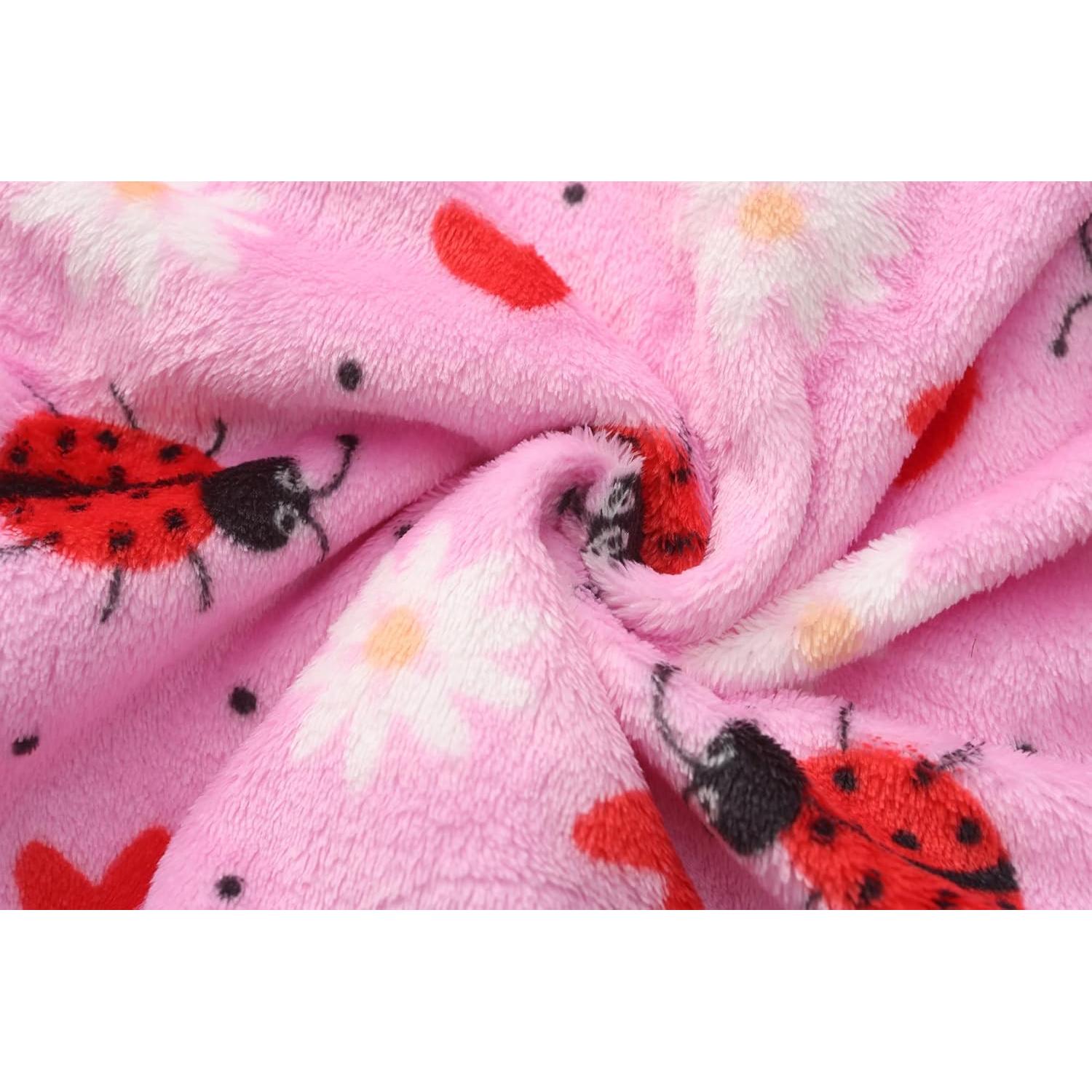 Bata de felpa con capucha para niñas FUNNYPAJA 5-6 años