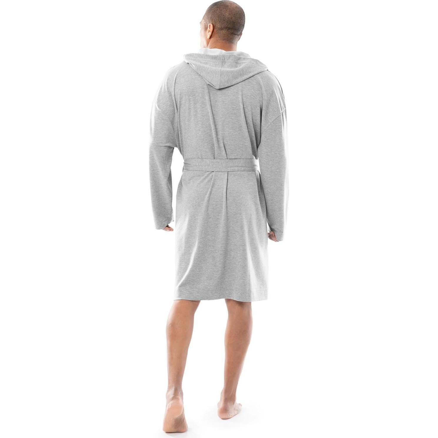 Bata de terciopelo IZOD para hombres - Gris Claro Melange