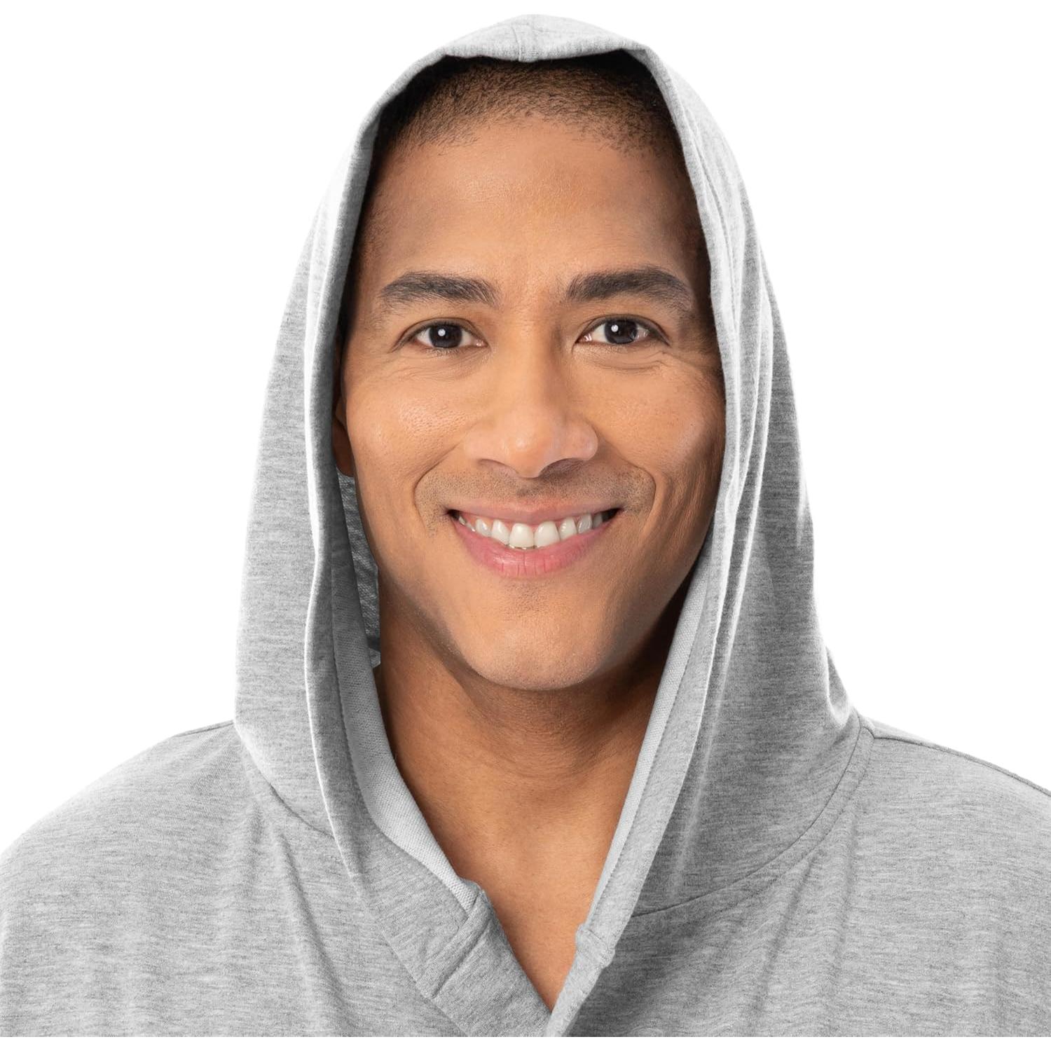 Bata de terciopelo IZOD para hombres - Gris Claro Melange