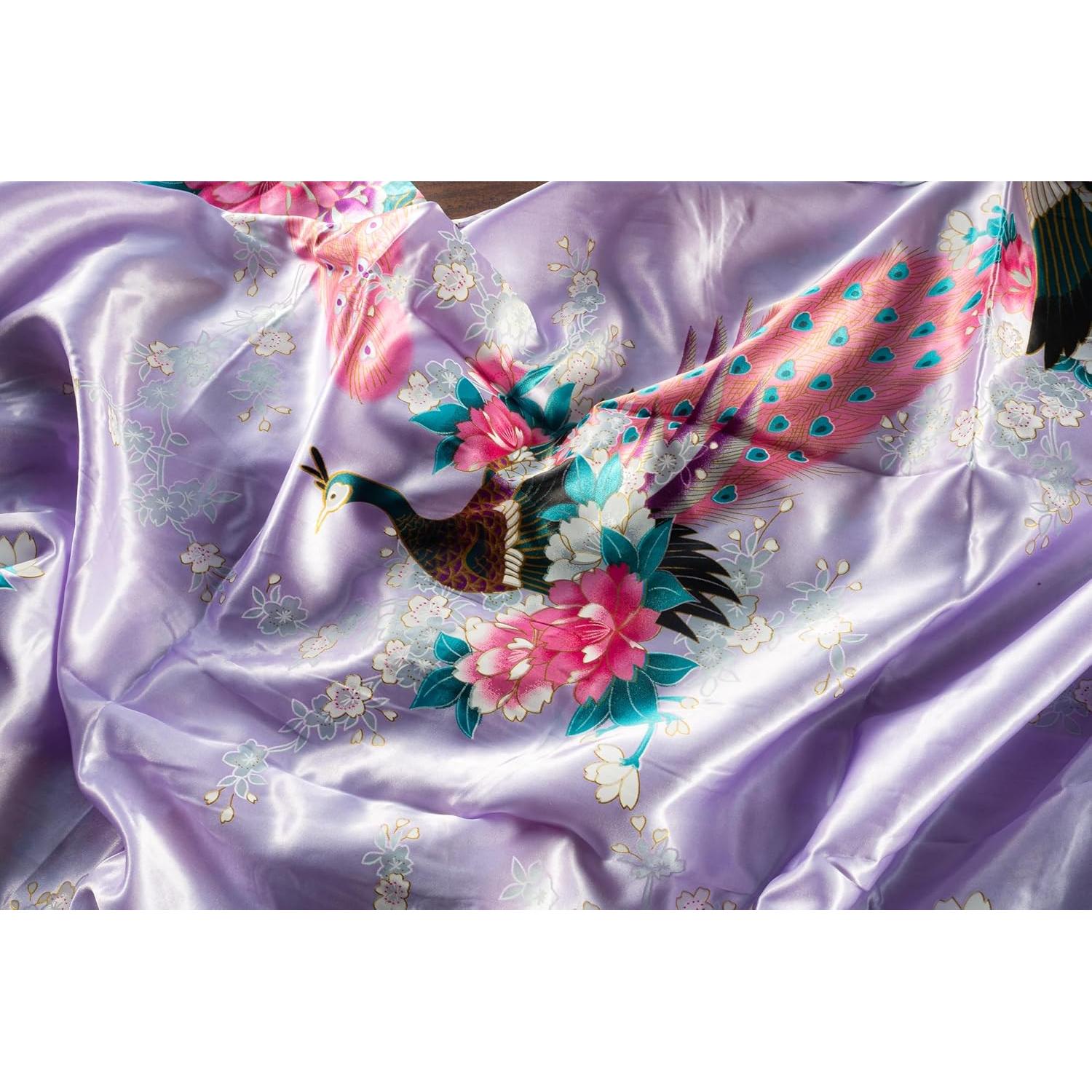 Kimono Largo Pavo Real CCcollections para Mujeres - Talla Única