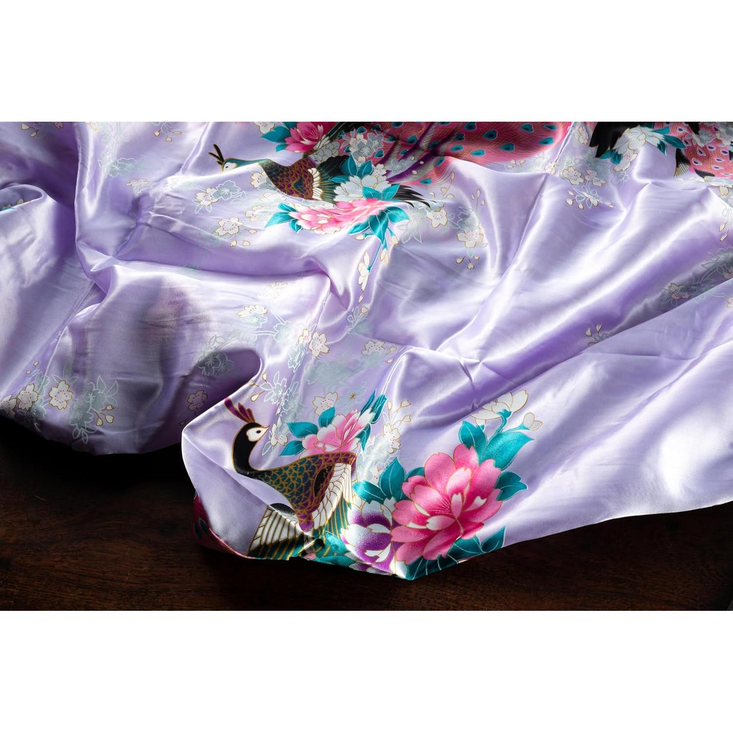 Kimono Largo Pavo Real CCcollections para Mujeres - Talla Única