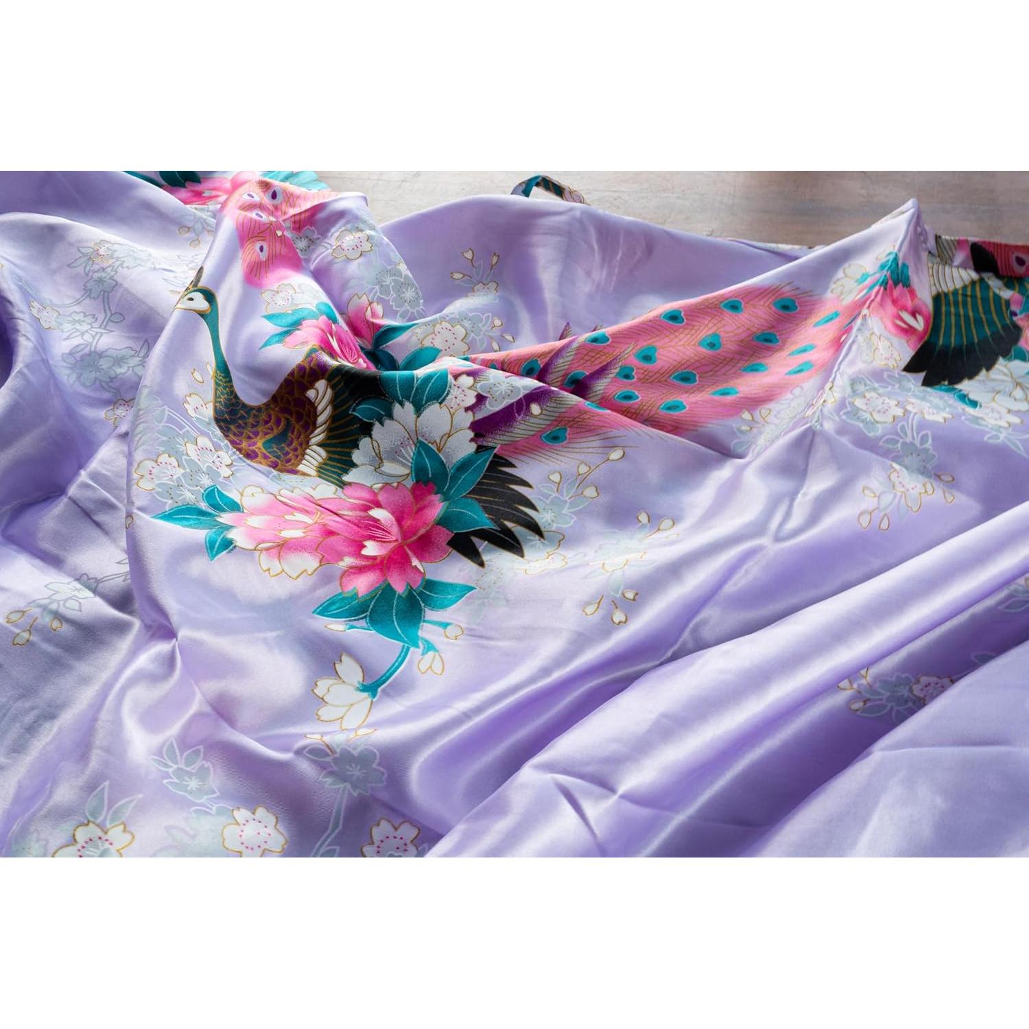 Kimono Largo Pavo Real CCcollections para Mujeres - Talla Única