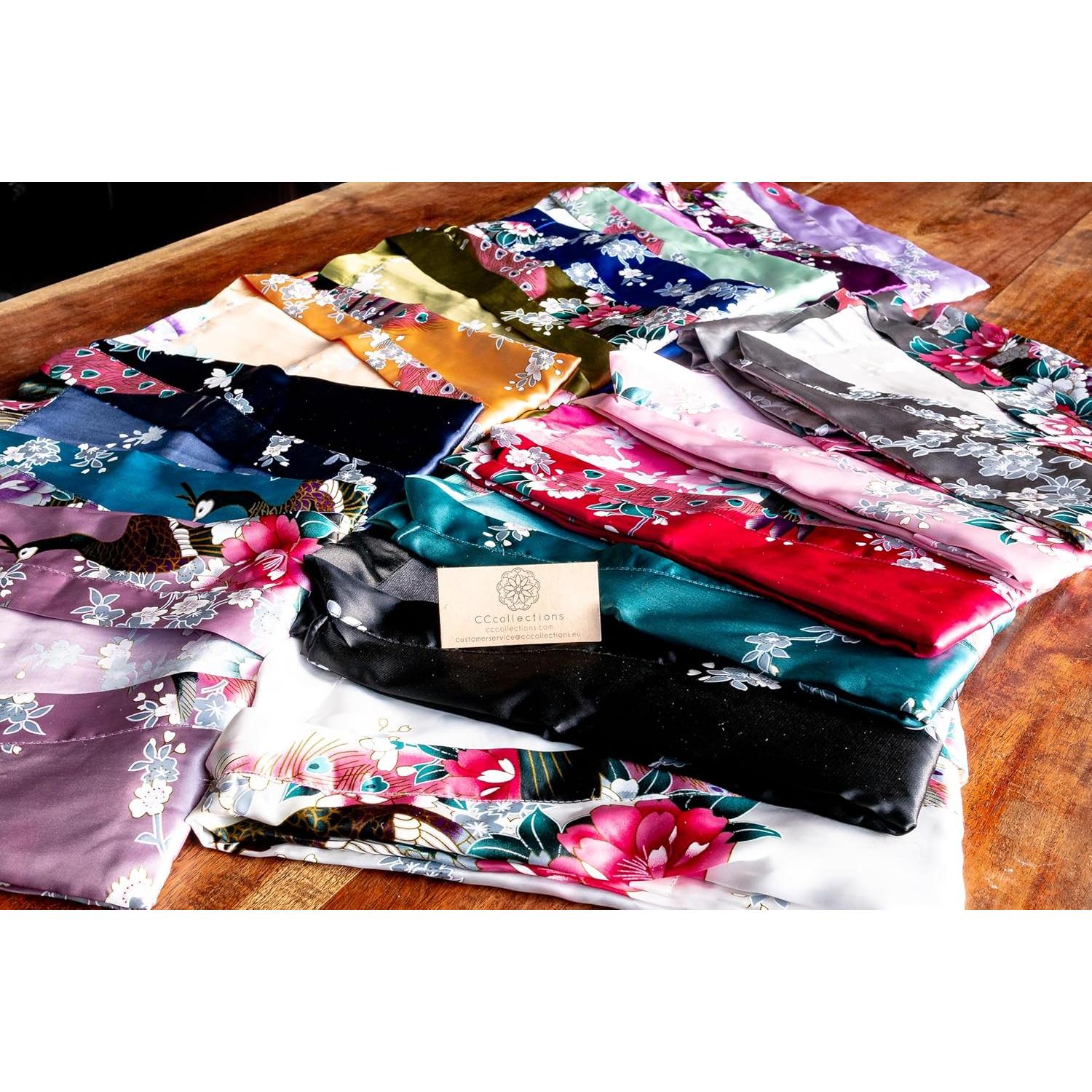 Kimono Largo Pavo Real CCcollections para Mujeres - Talla Única