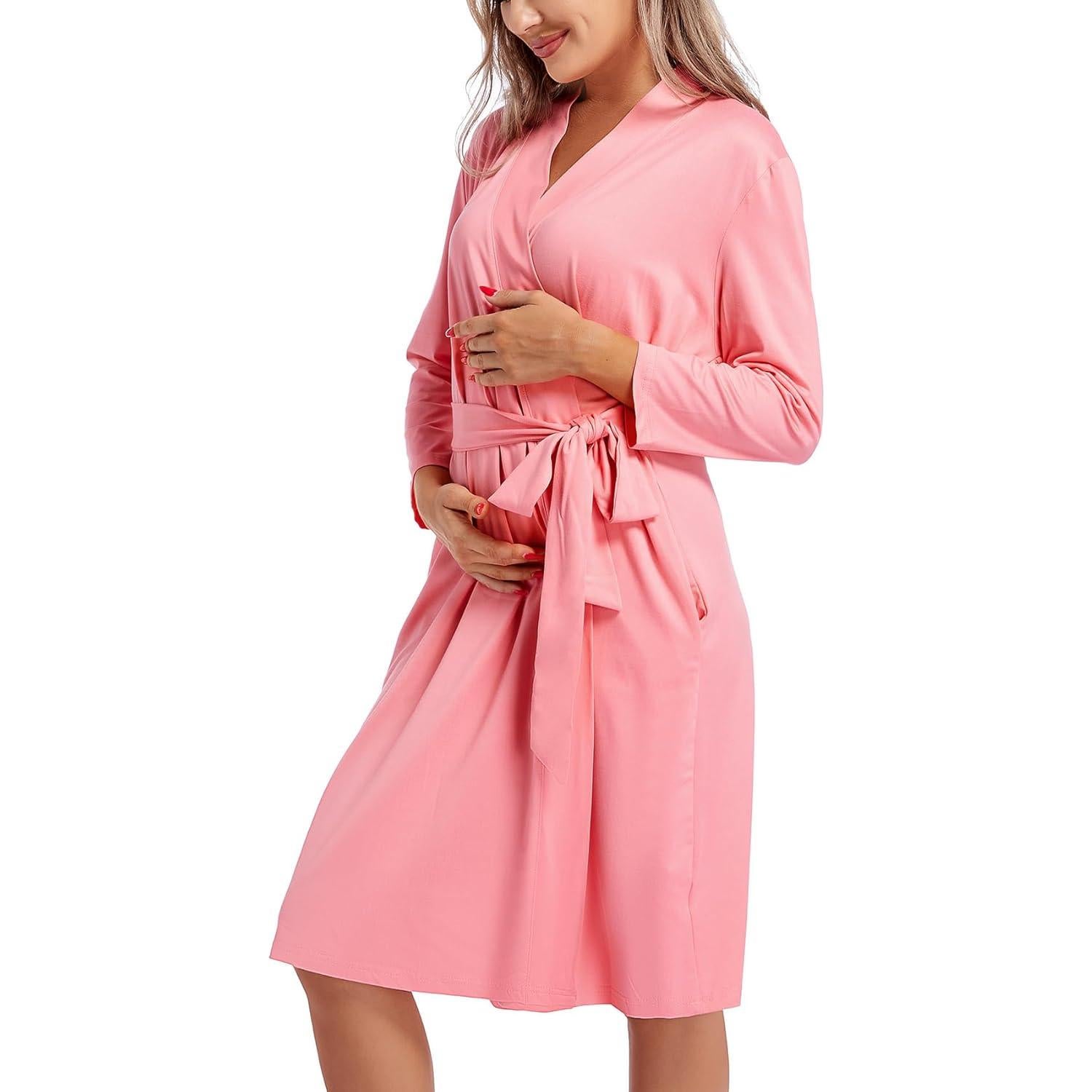 Bata de Maternidad SUFEINI Grande con Manta y Sombrero