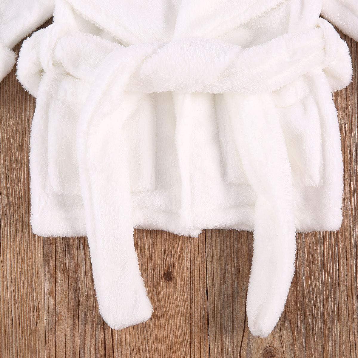 Bata de Baño de Felpa Coral Unisex para Bebés 0-5 Años