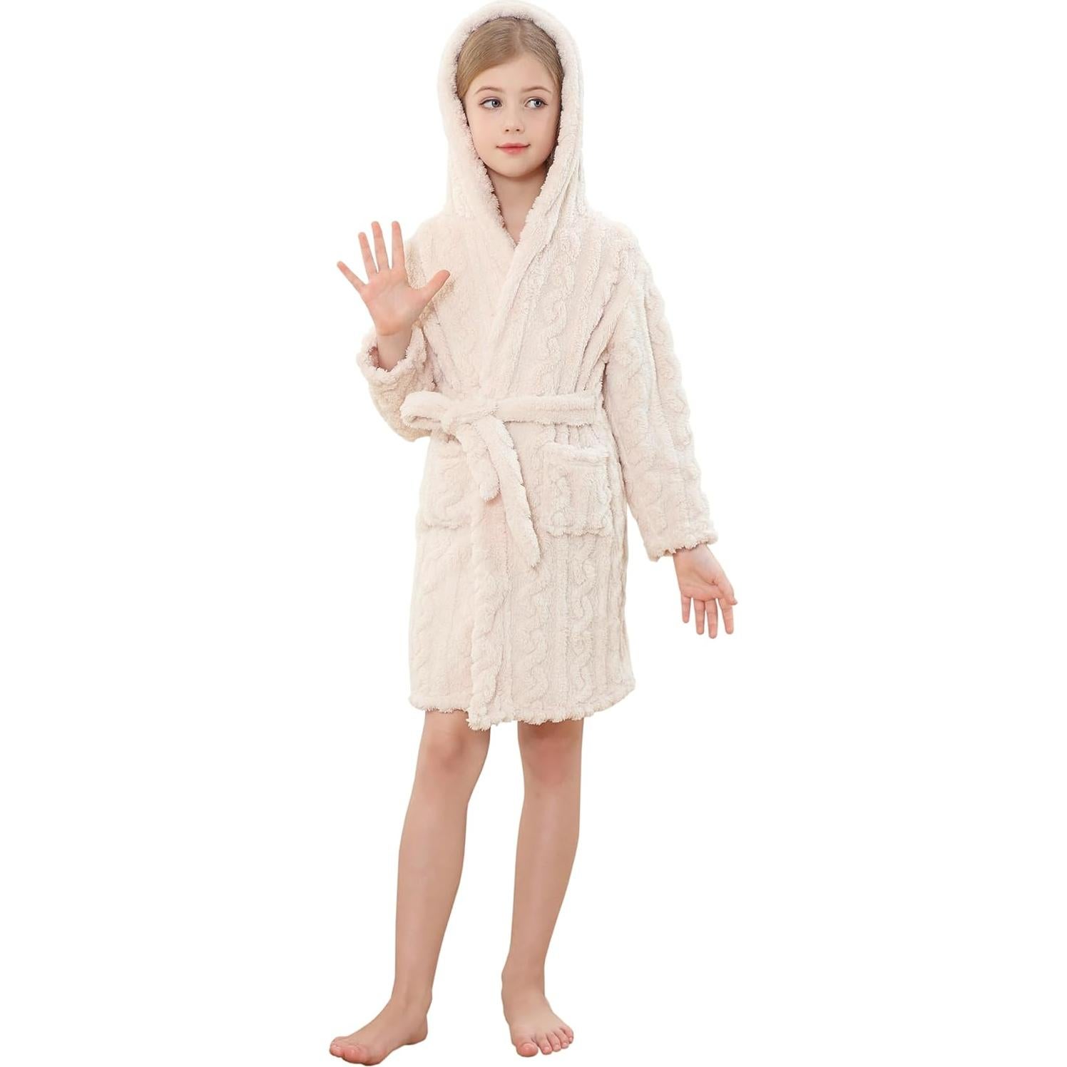 Bata de Baño con Capucha para Niñas Umeyda 6 Años