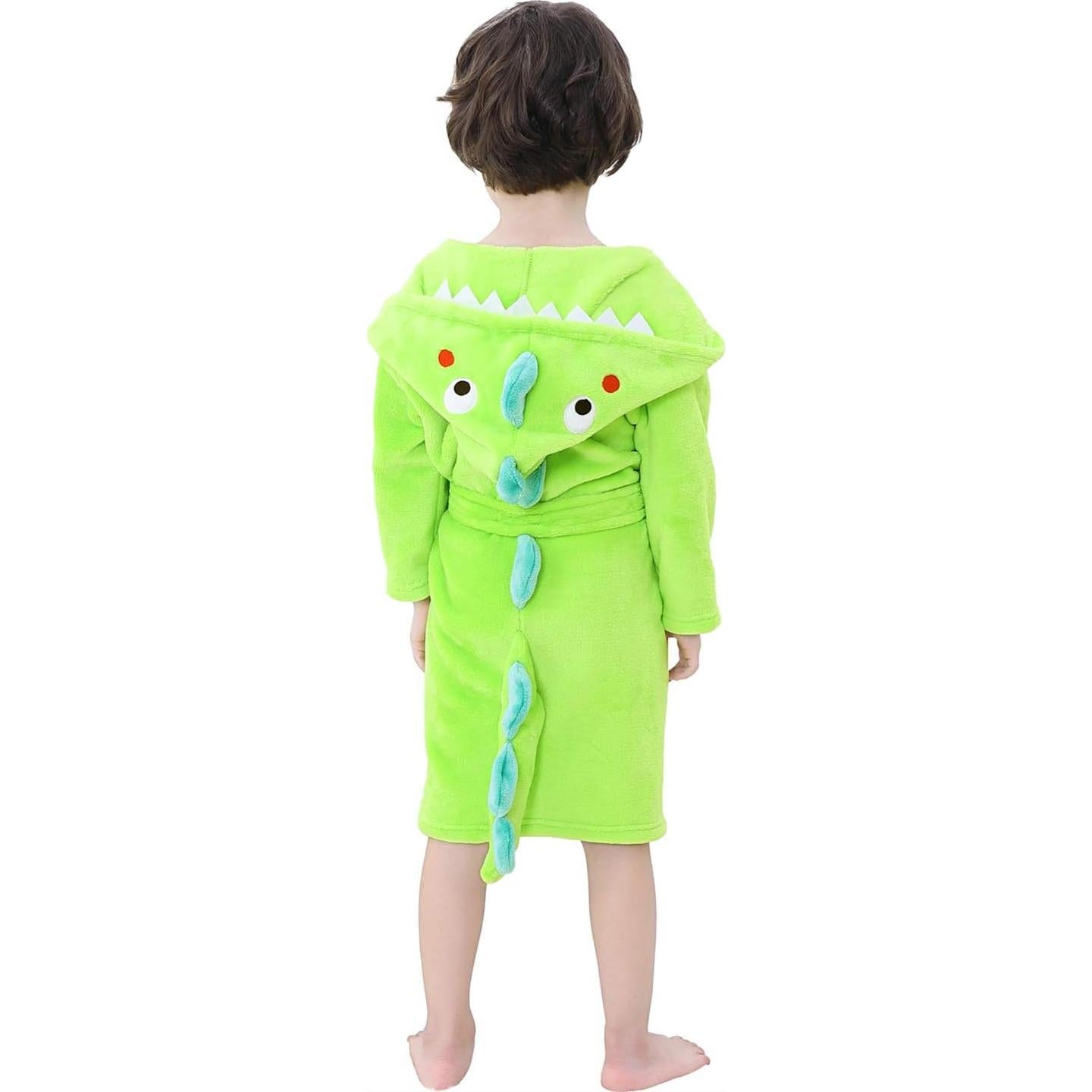 Bata de Baño con Capucha LOLANTA para Niños 2-8 Años Verde