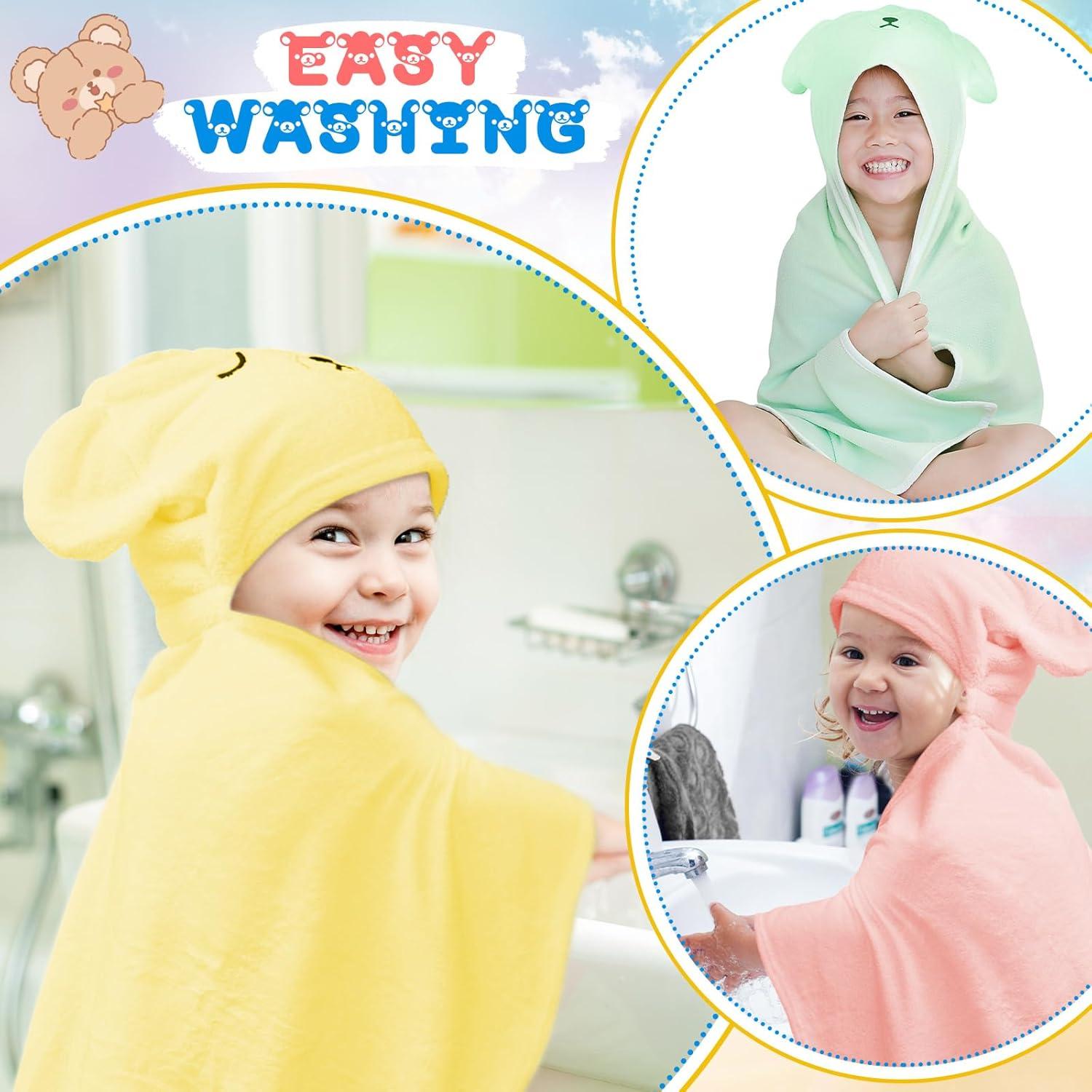 Toallas de Baño con Capucha Xtinmee 4 Piezas 71x119 cm