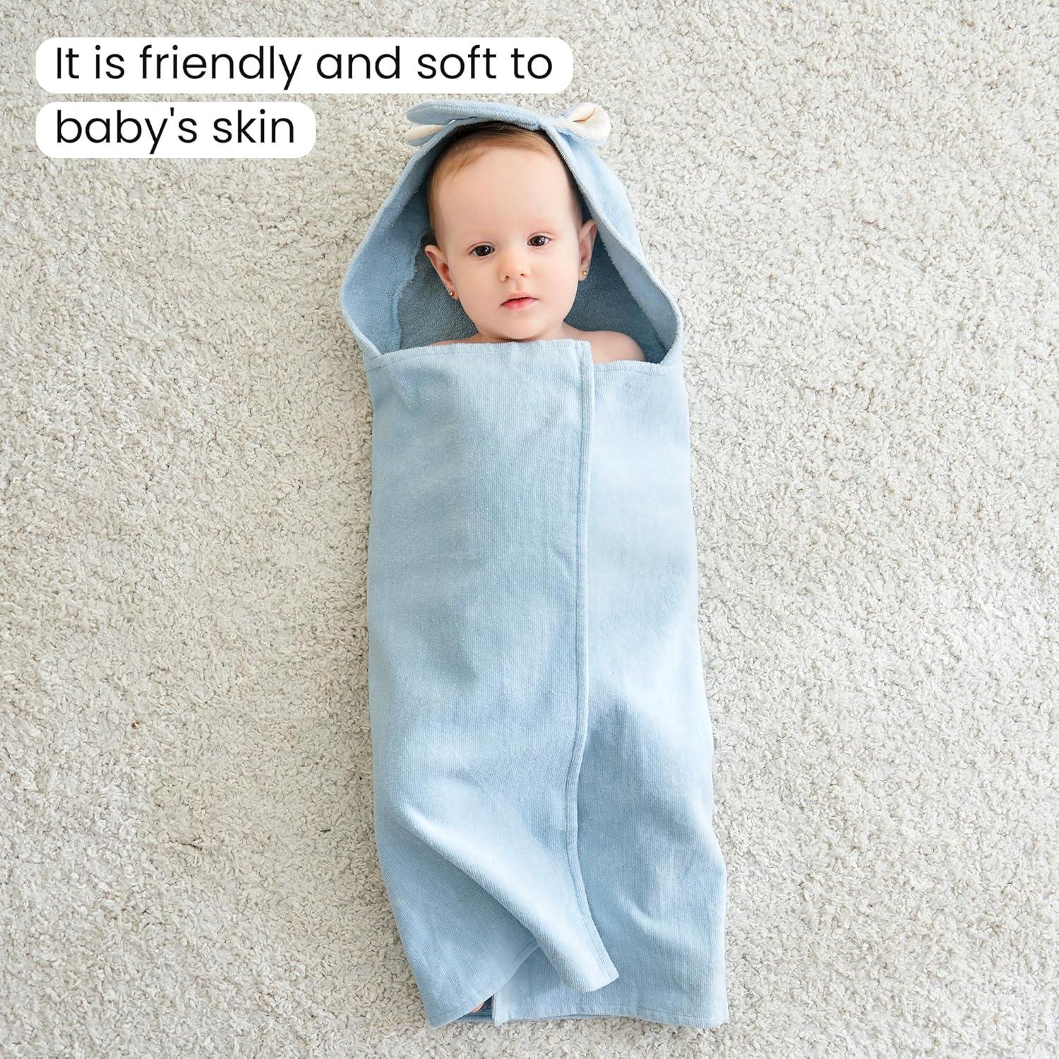 Toallas con Capucha para Bebé Softan 2 Pack Algodón 100%