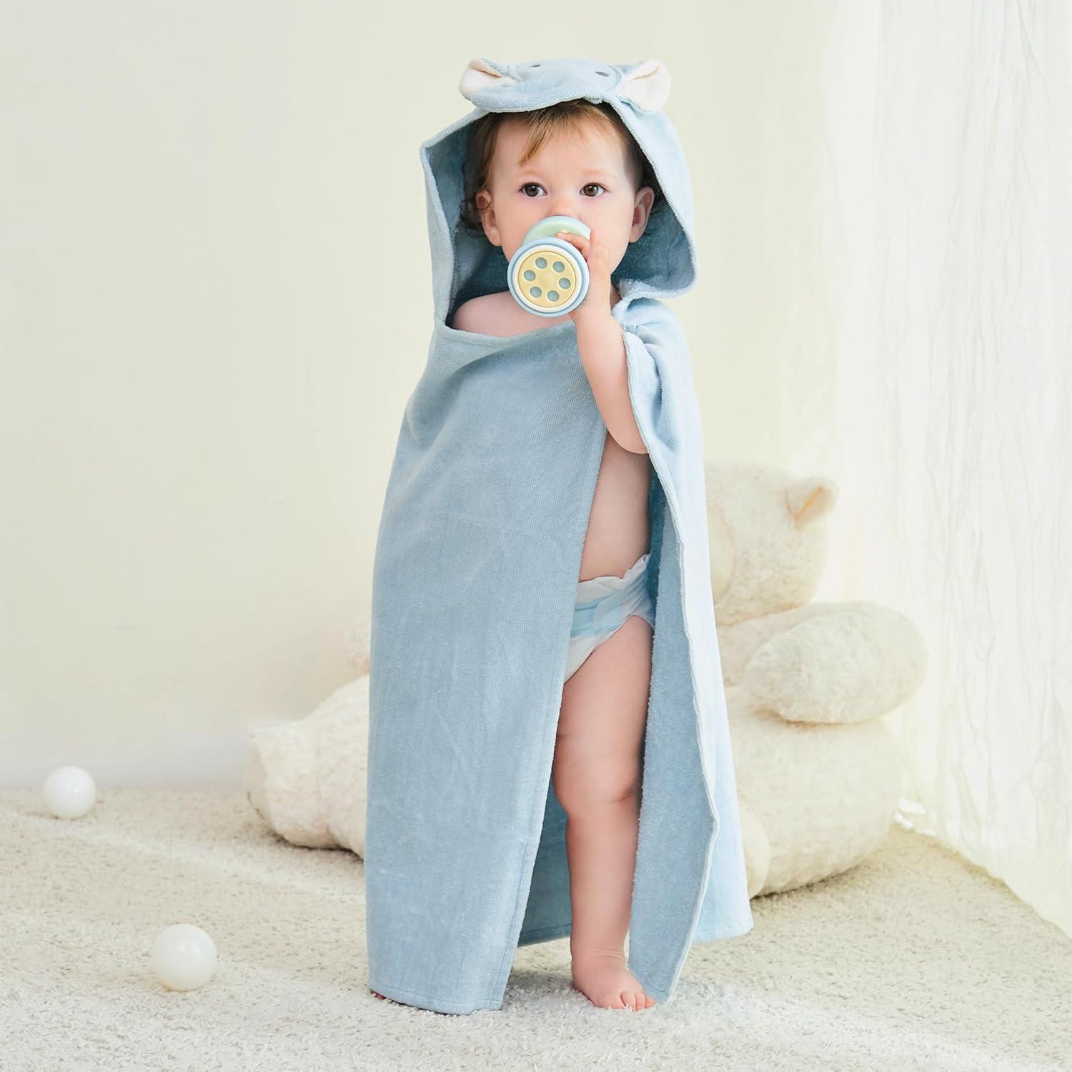 Toallas con Capucha para Bebé Softan 2 Pack Algodón 100%