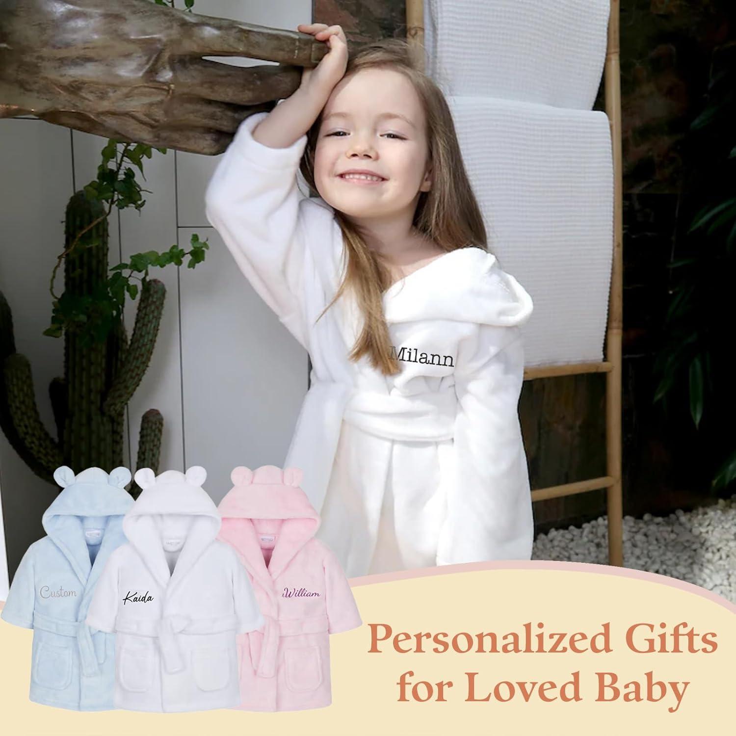 Bata de Franela Personalizada para Bebés y Niños BUGMKCS