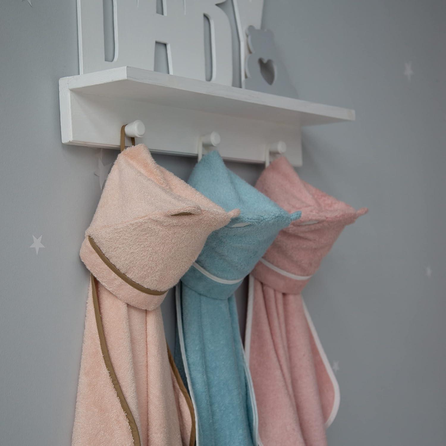 Toalla con Capucha Beige Warm Cuddles para Niños Pequeños 106x76 cm