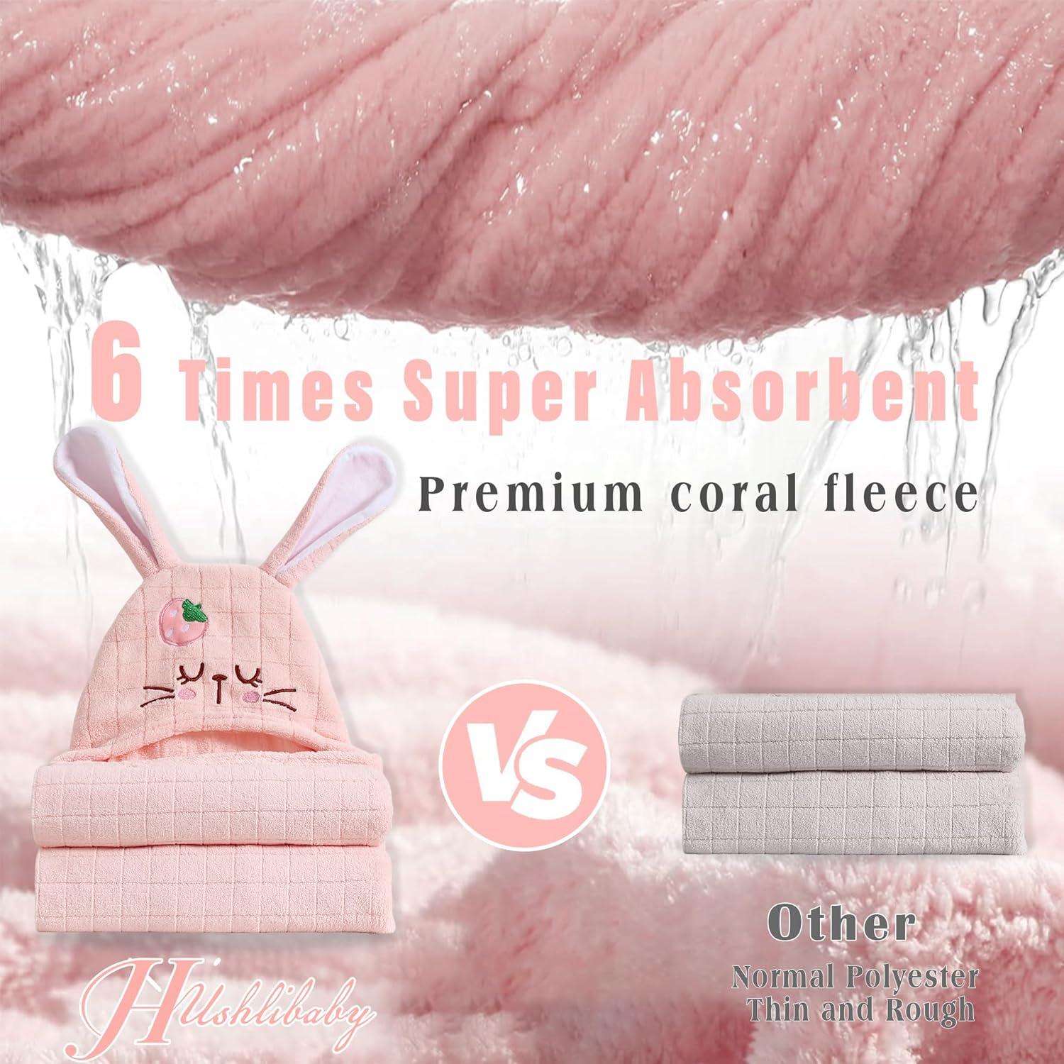 Juego de Toallas con Capucha Hushlibaby 70x140cm Animales