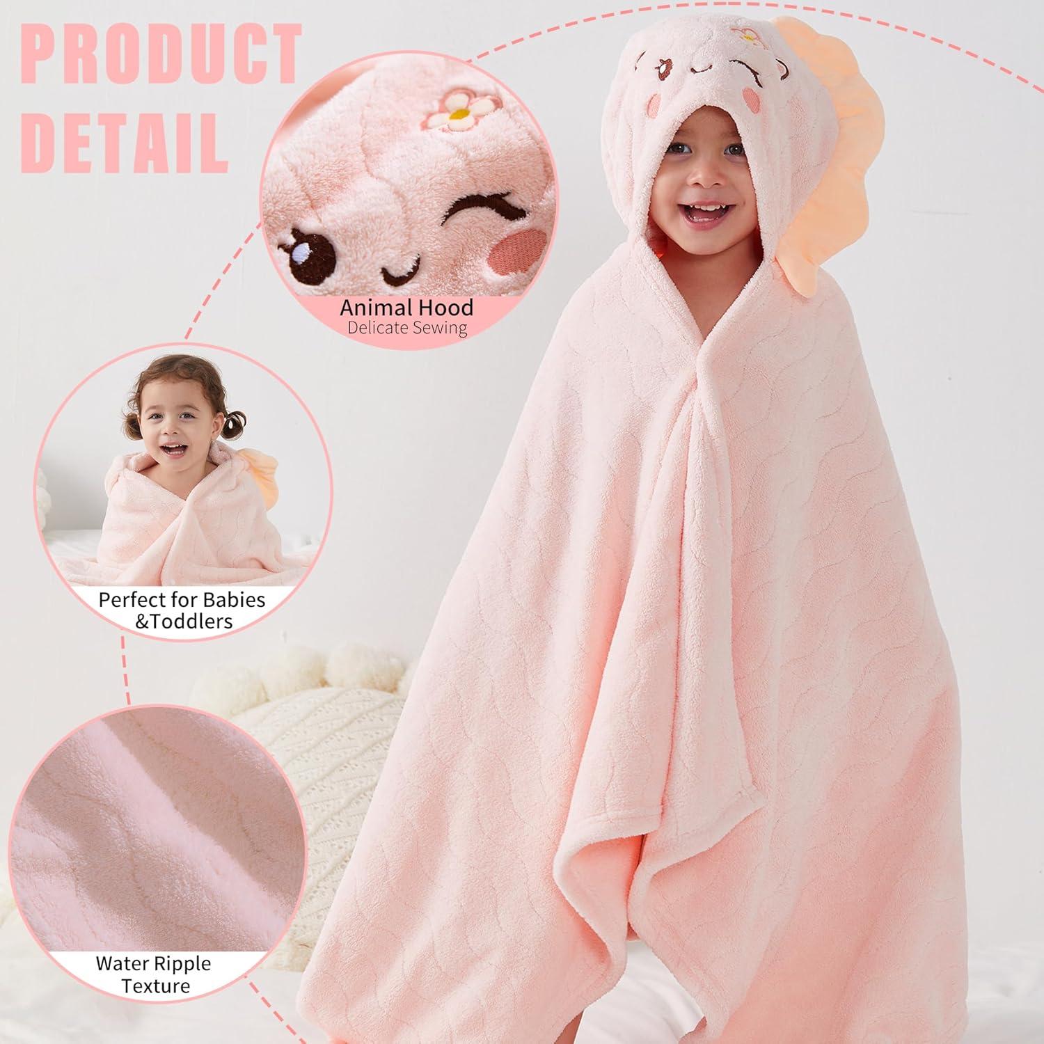 Toallas con Capucha para Bebés Yaiseiko - 2 Piezas 70x140 cm