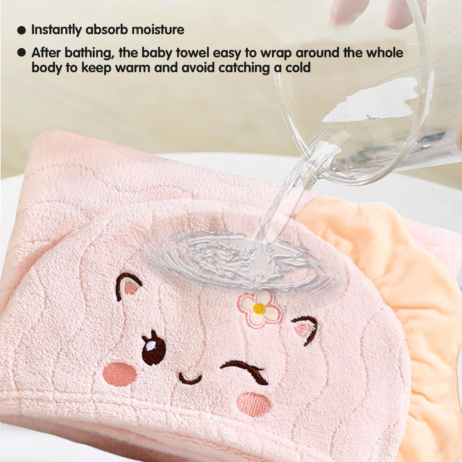 Toallas con Capucha para Bebés Yaiseiko - 2 Piezas 70x140 cm